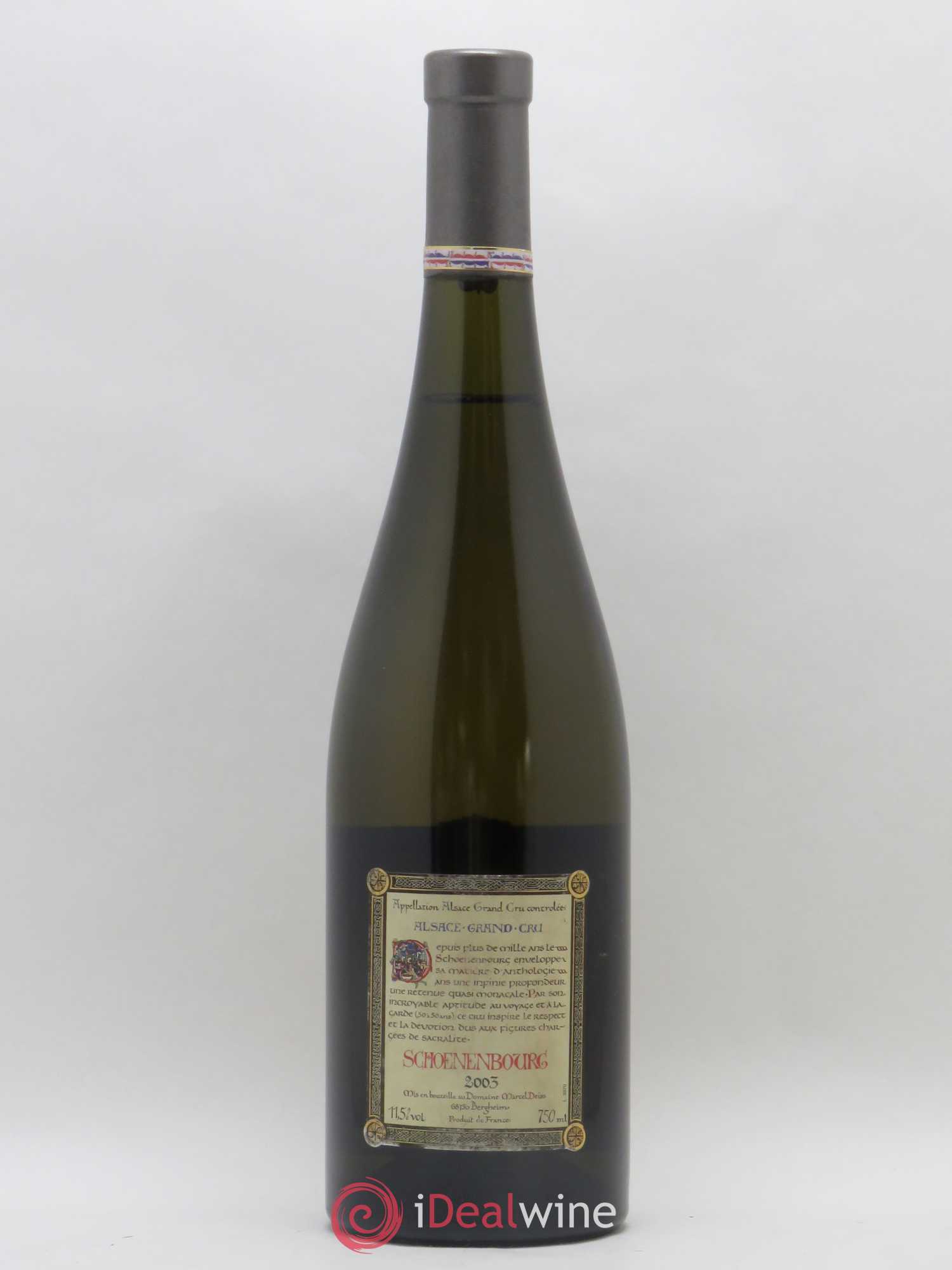 Alsace Grand Cru Schoenenbourg Marcel Deiss (Domaine)  (sans prix de réserve) 2003 - Lot de 1 bouteille - 1