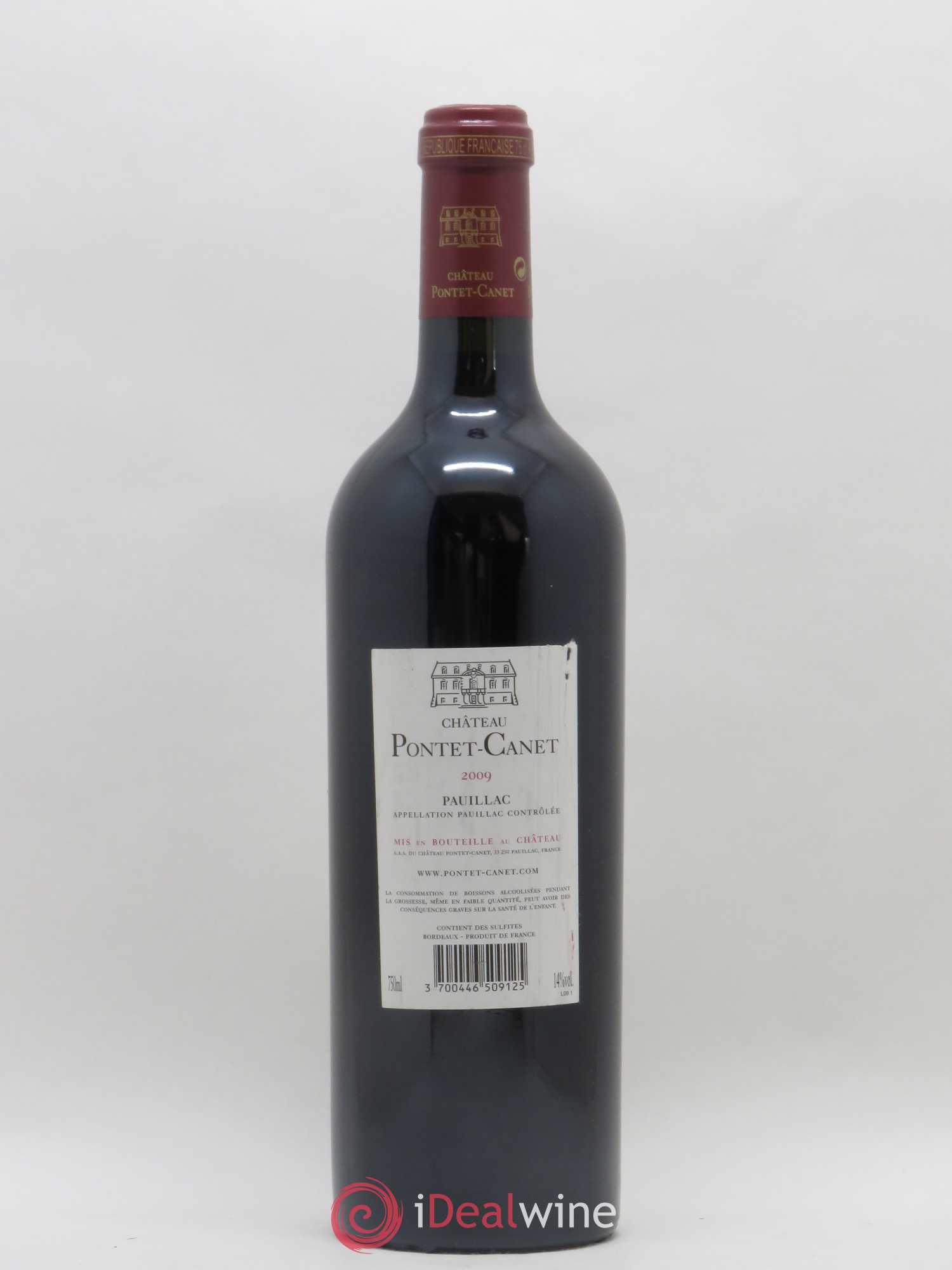 Château Pontet Canet 5ème Grand Cru Classé (sans prix de réserve) 2009 - Lot de 1 bouteille - 1