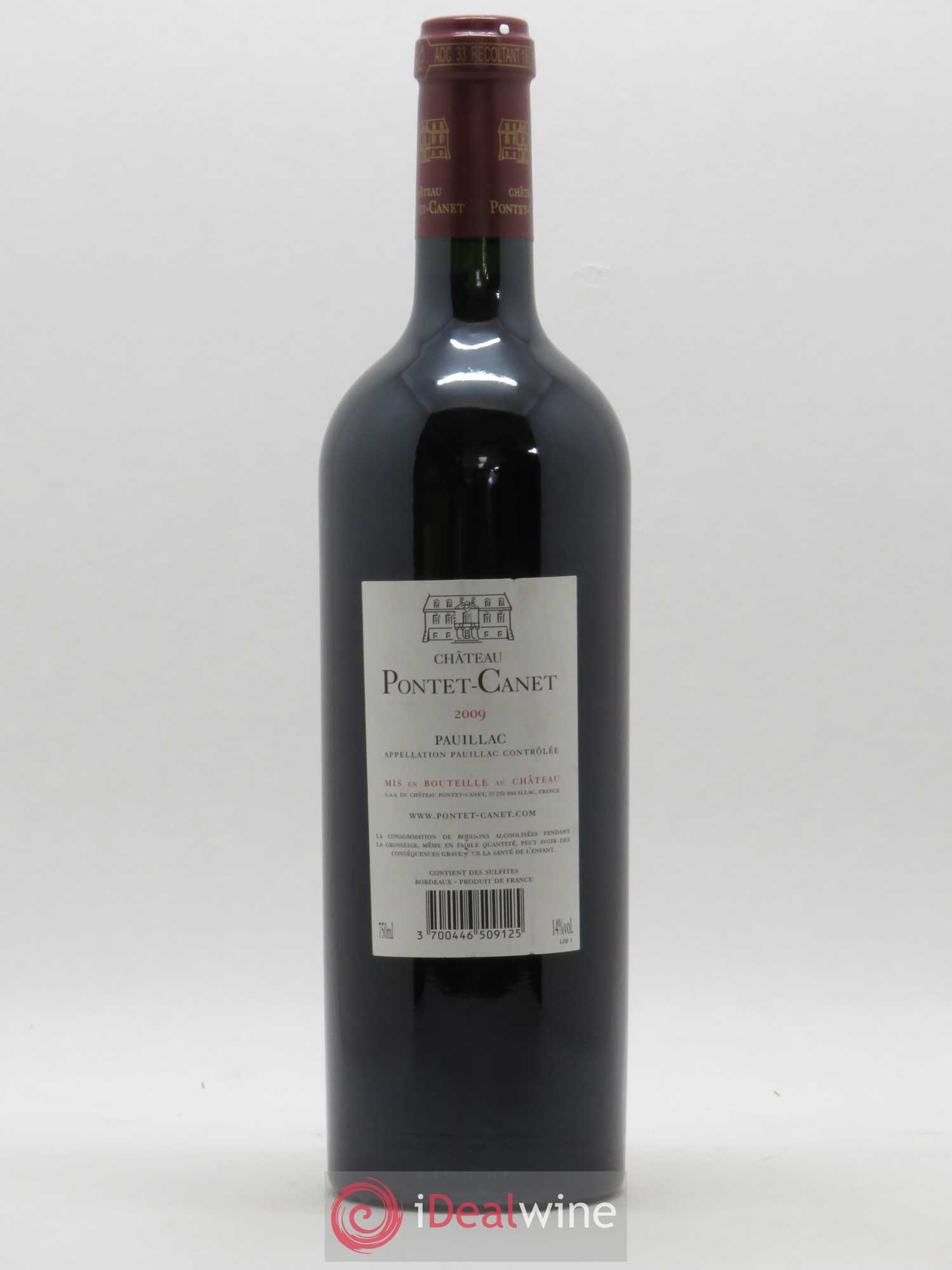 Château Pontet Canet 5ème Grand Cru Classé (sans prix de réserve) 2009 - Lot de 1 bouteille - 1