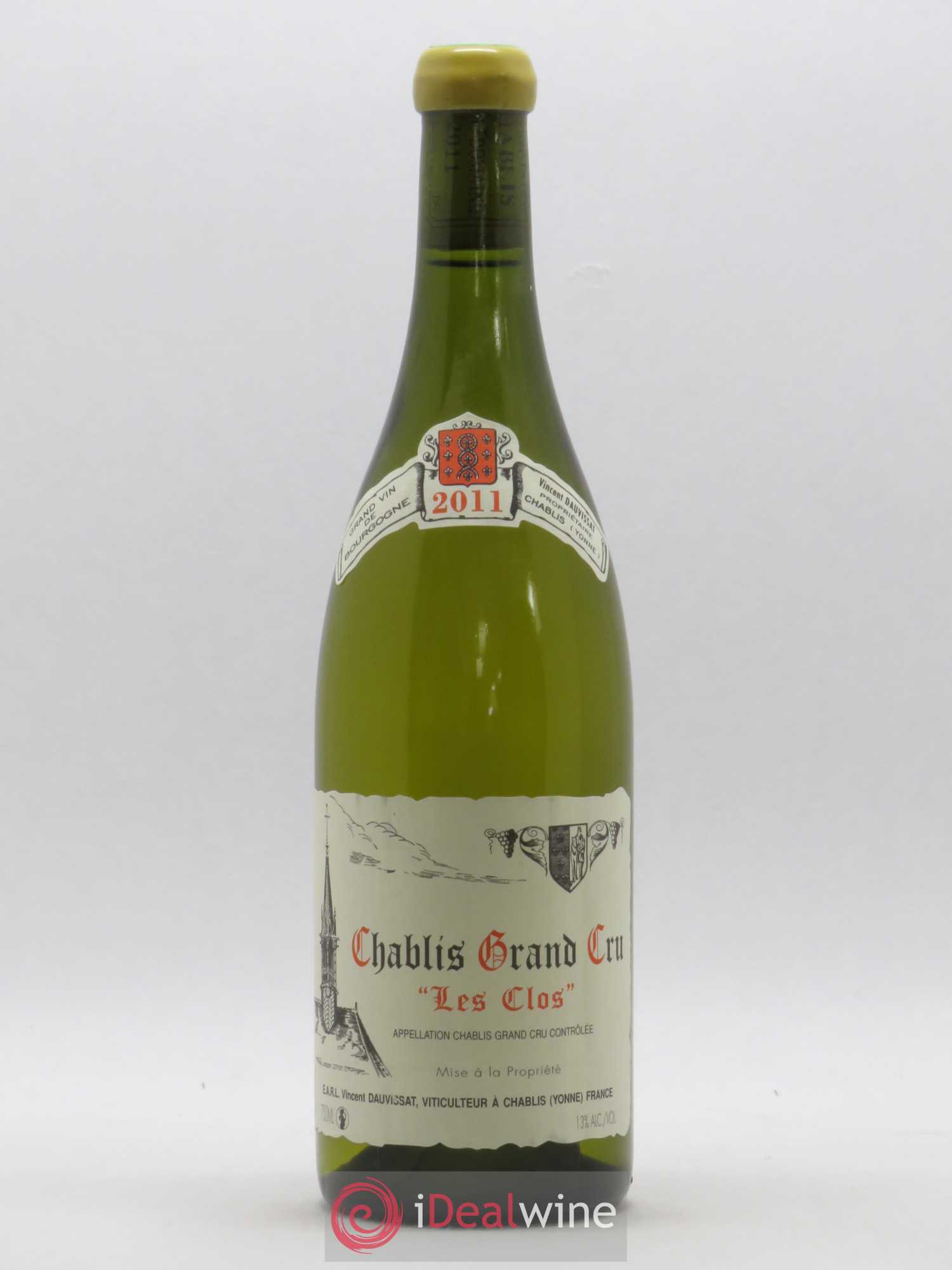 Chablis Grand Cru Les Clos Vincent Dauvissat (Domaine) (sans prix de réserve) 2011 - Lot de 1 bouteille - 0