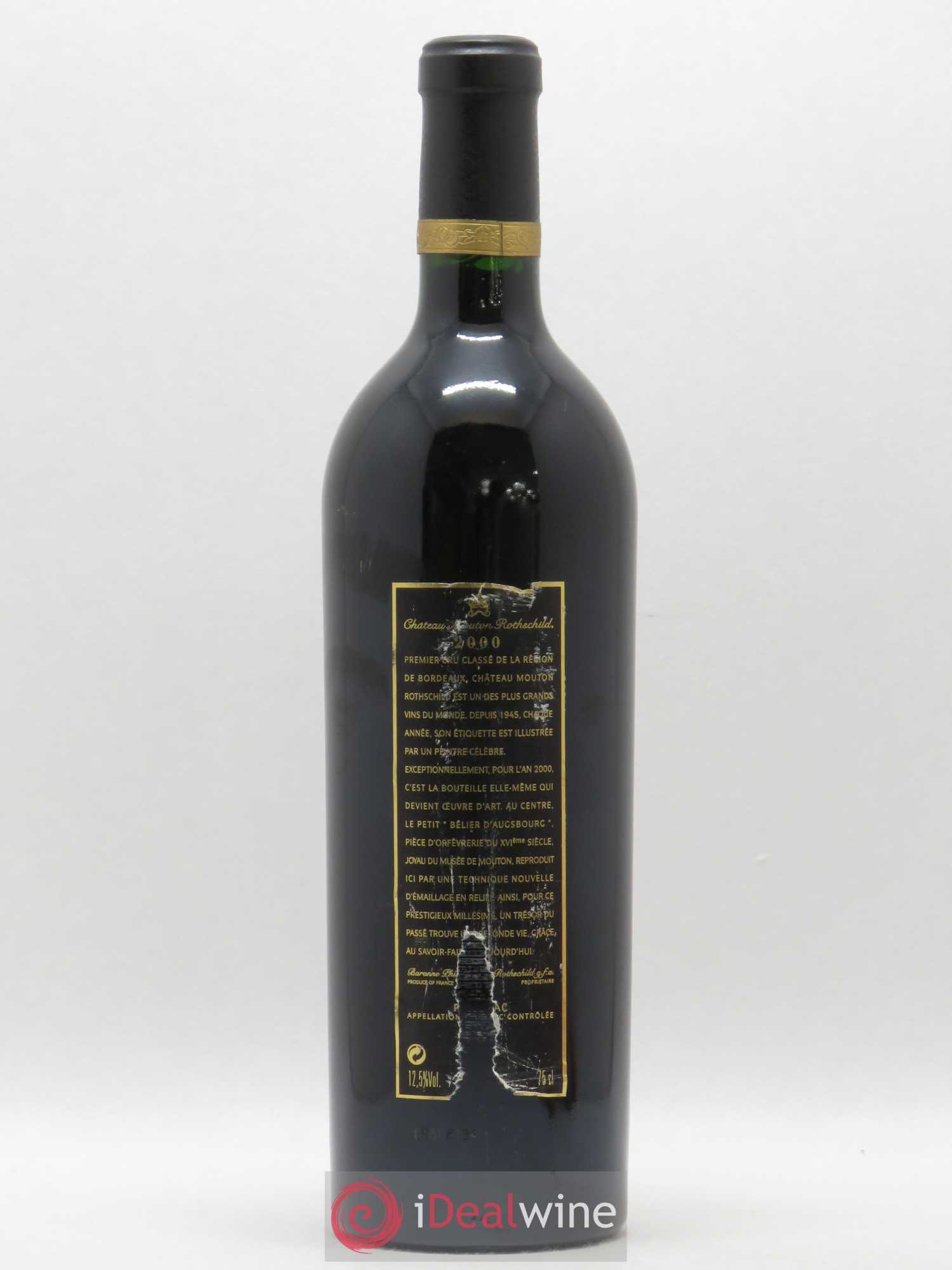 Château Mouton Rothschild 1er Grand Cru Classé (sans prix de réserve) 2000 - Lot de 1 bouteille - 2