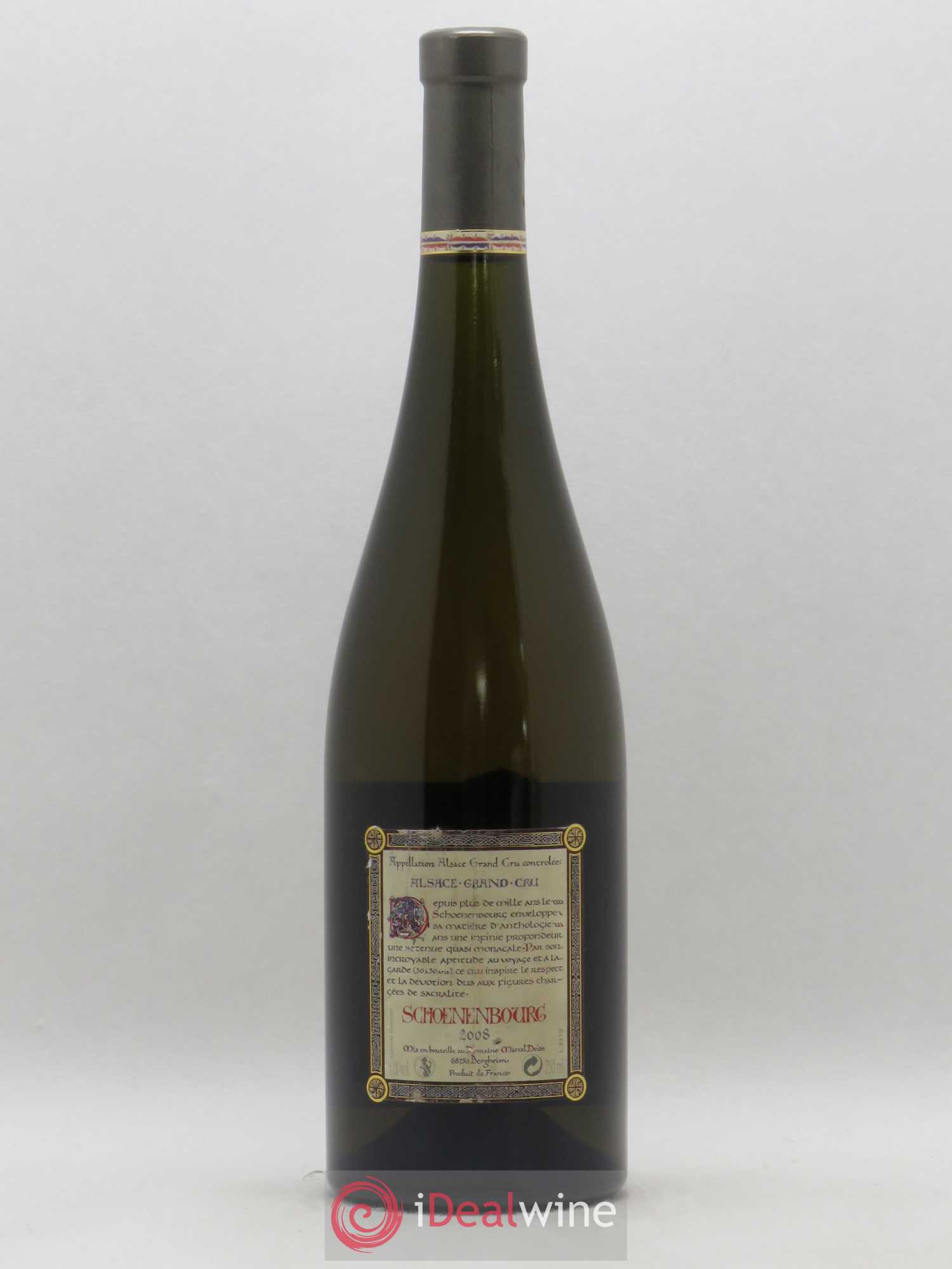 Alsace Grand Cru Schoenenbourg Marcel Deiss (Domaine) 2008 - Lot de 1 bouteille - 1
