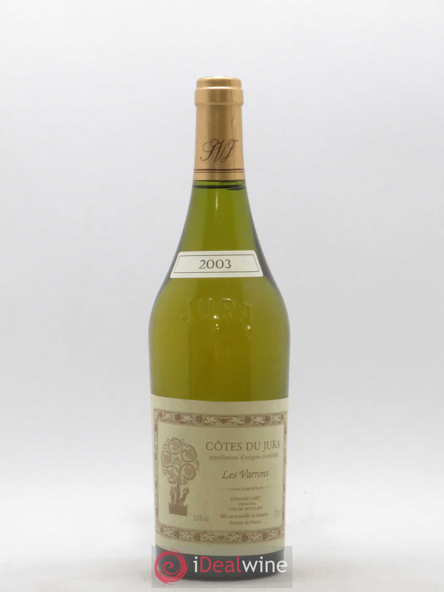 Côtes du Jura Chardonnay Les Varrons Romain - Julien - Charline Labet (sans prix de réserve) 2003 - Lot de 1 bouteille - 0