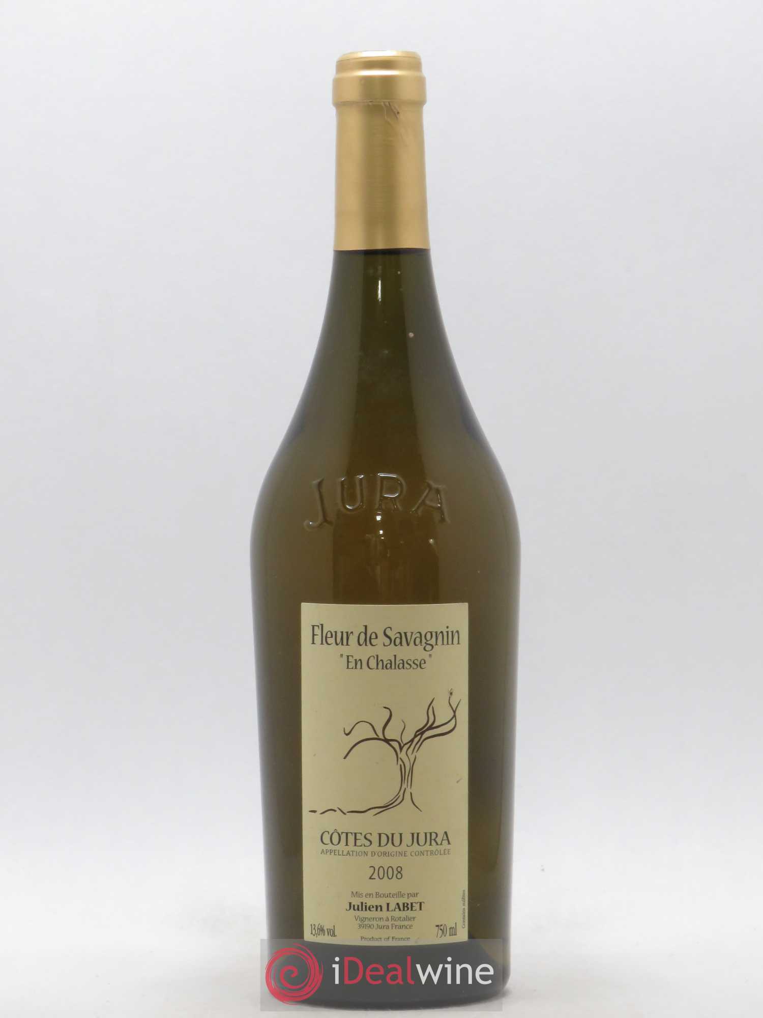 Côtes du Jura Fleur de Savagnin En Chalasse Romain - Julien - Charline Labet (sans prix de réserve) 2008 - Lot de 1 bouteille - 0