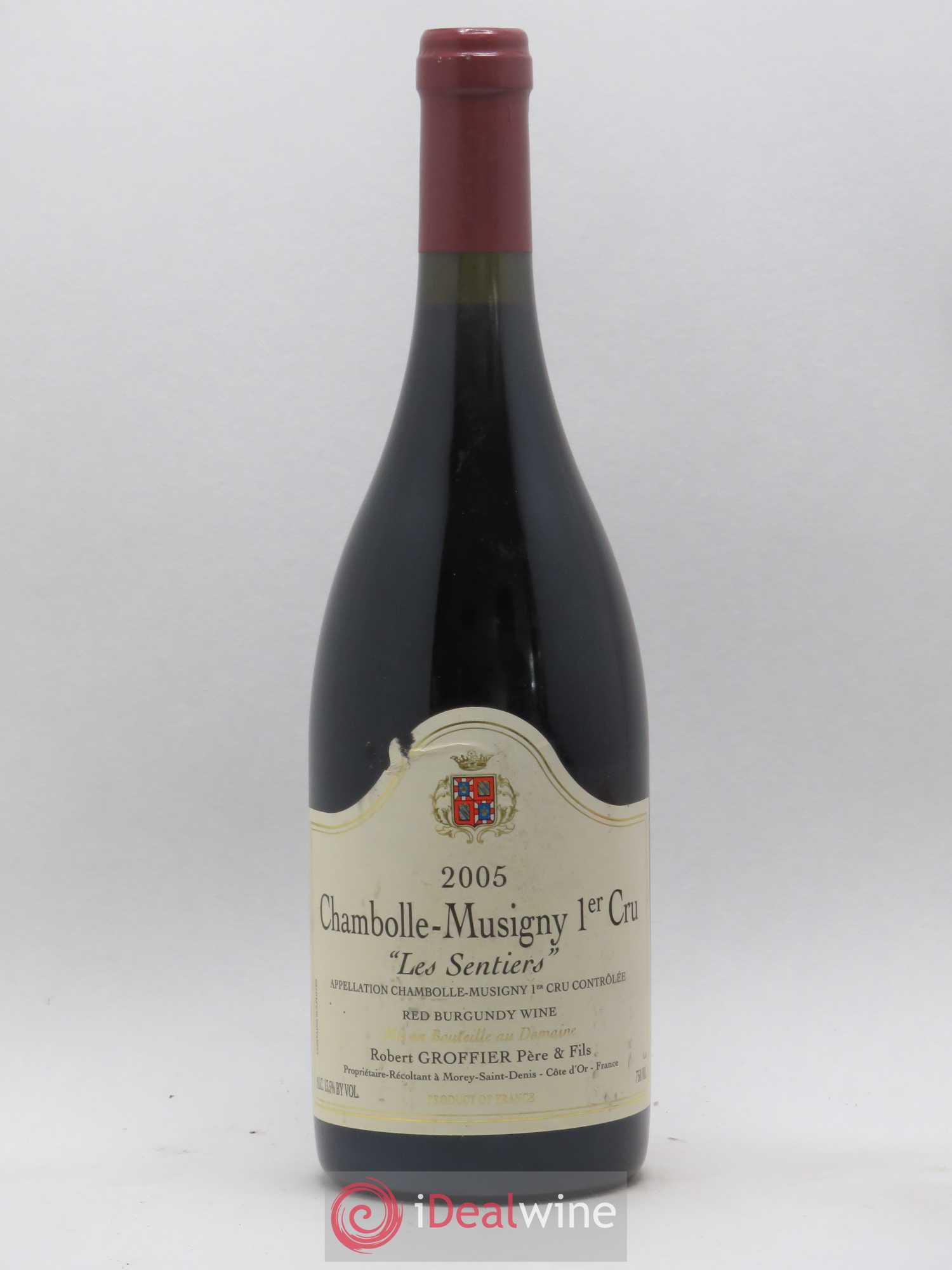 Chambolle-Musigny 1er Cru Les Sentiers Robert Groffier Père & Fils (Domaine) (sans prix de réserve) 2005 - Lot de 1 bouteille - 0