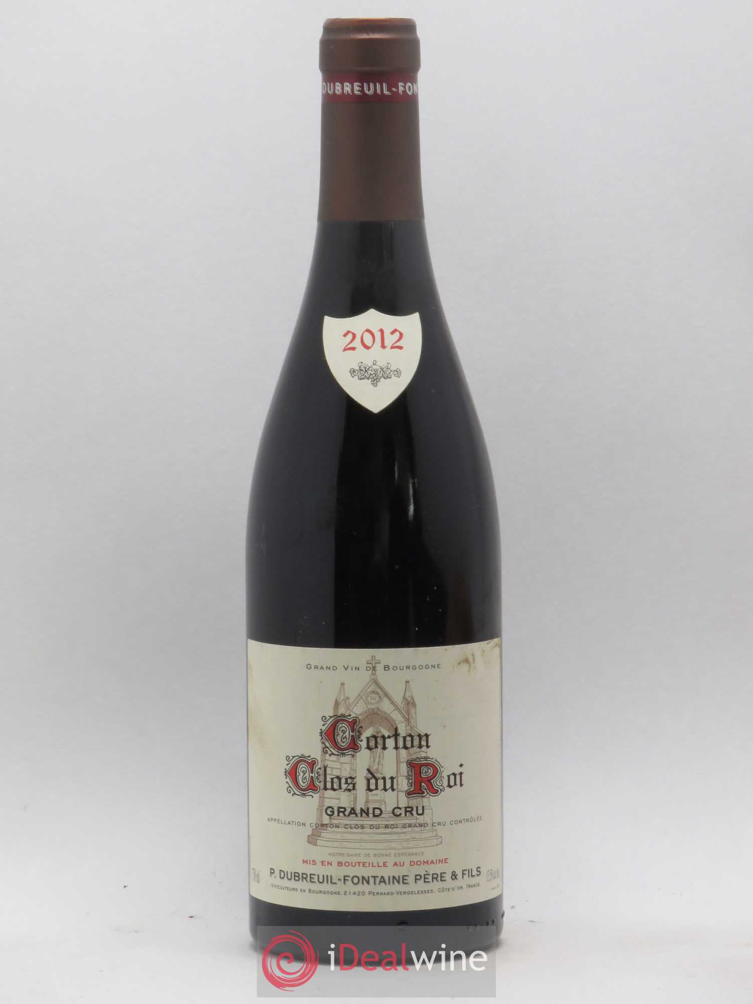 Corton Grand Cru Clos du Roi Dubreuil-Fontaine (Domaine) (sans prix de réserve) 2012 - Lot de 1 bouteille - 0