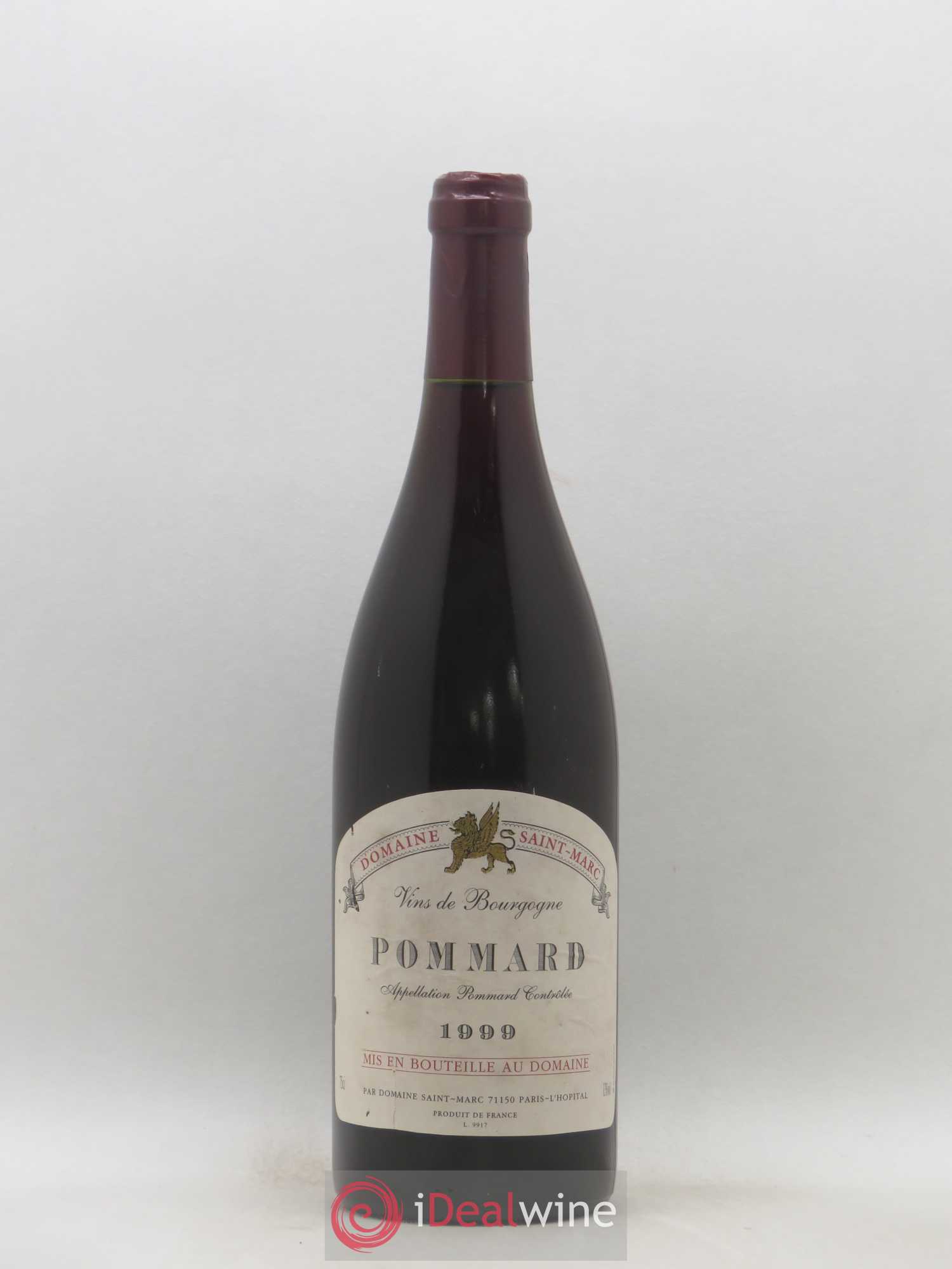 Pommard Domaine Saint Marc (sans prix de réserve) 1999 - Posten von 1 Flasche - 0