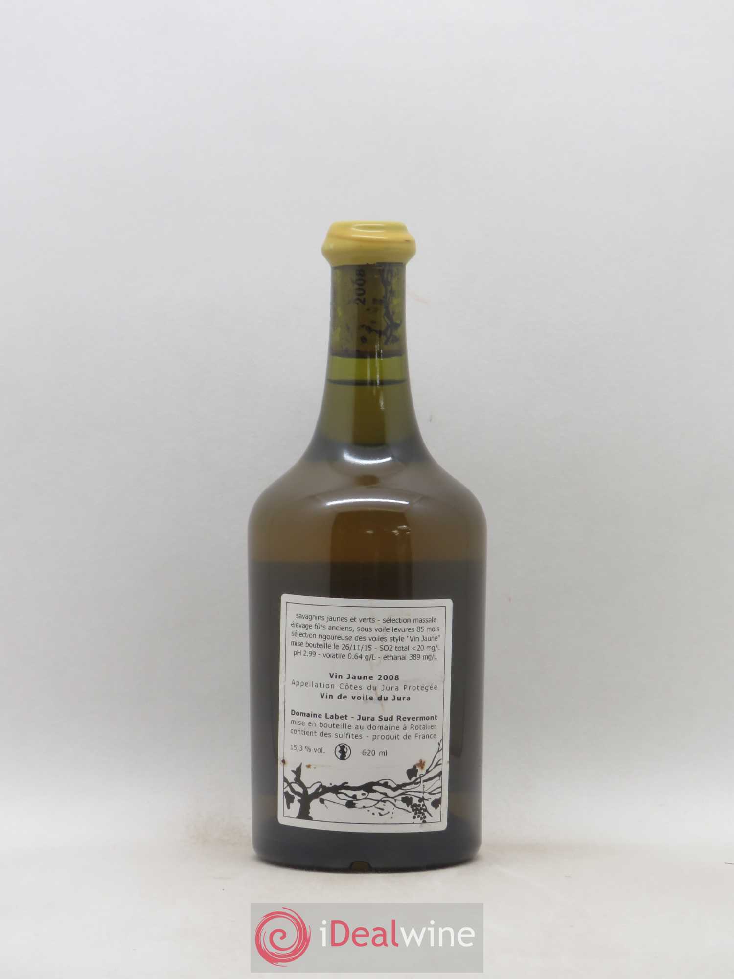 Côtes du Jura Vin Jaune Romain - Julien  - Charline Labet  (sans prix de réserve) 2008 - Lot de 1 bouteille - 1