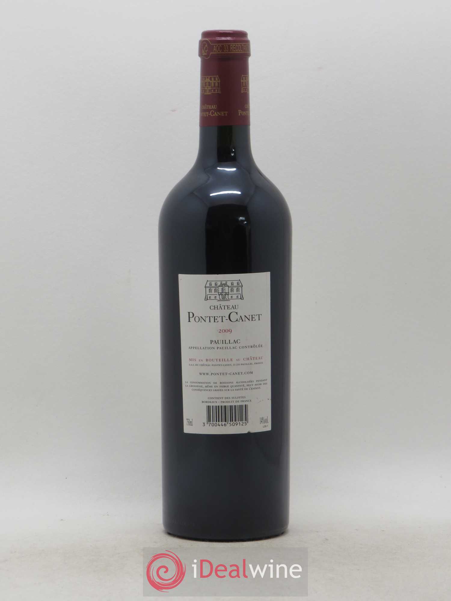 Château Pontet Canet 5ème Grand Cru Classé (senza prezzo di riserva) 2009 - Lotto di 1 bottiglia - 1