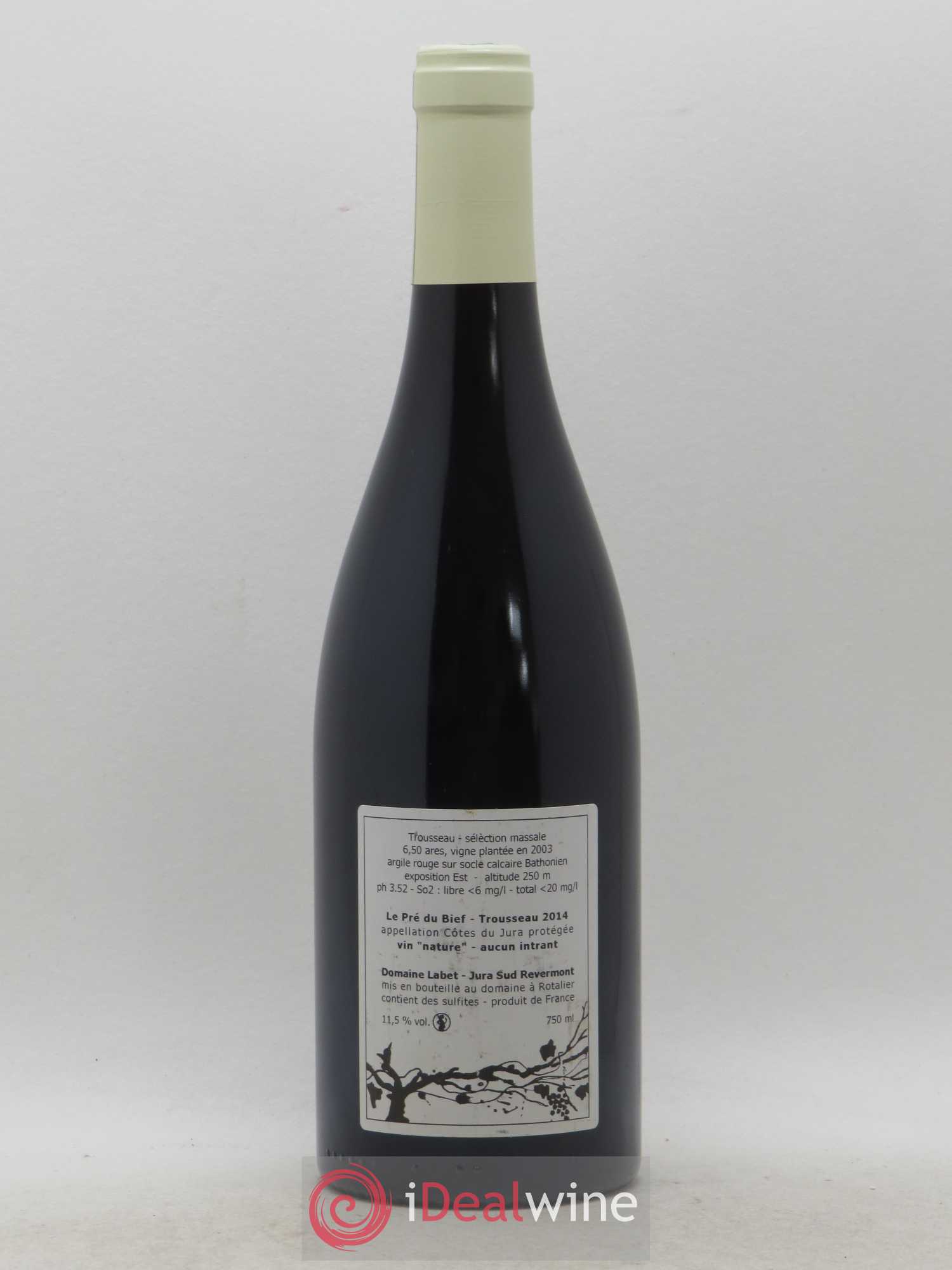 Côtes du Jura Trousseau Le Pré du Bief Labet (Domaine)  (sans prix de réserve) 2014 - Lot de 1 bouteille - 1