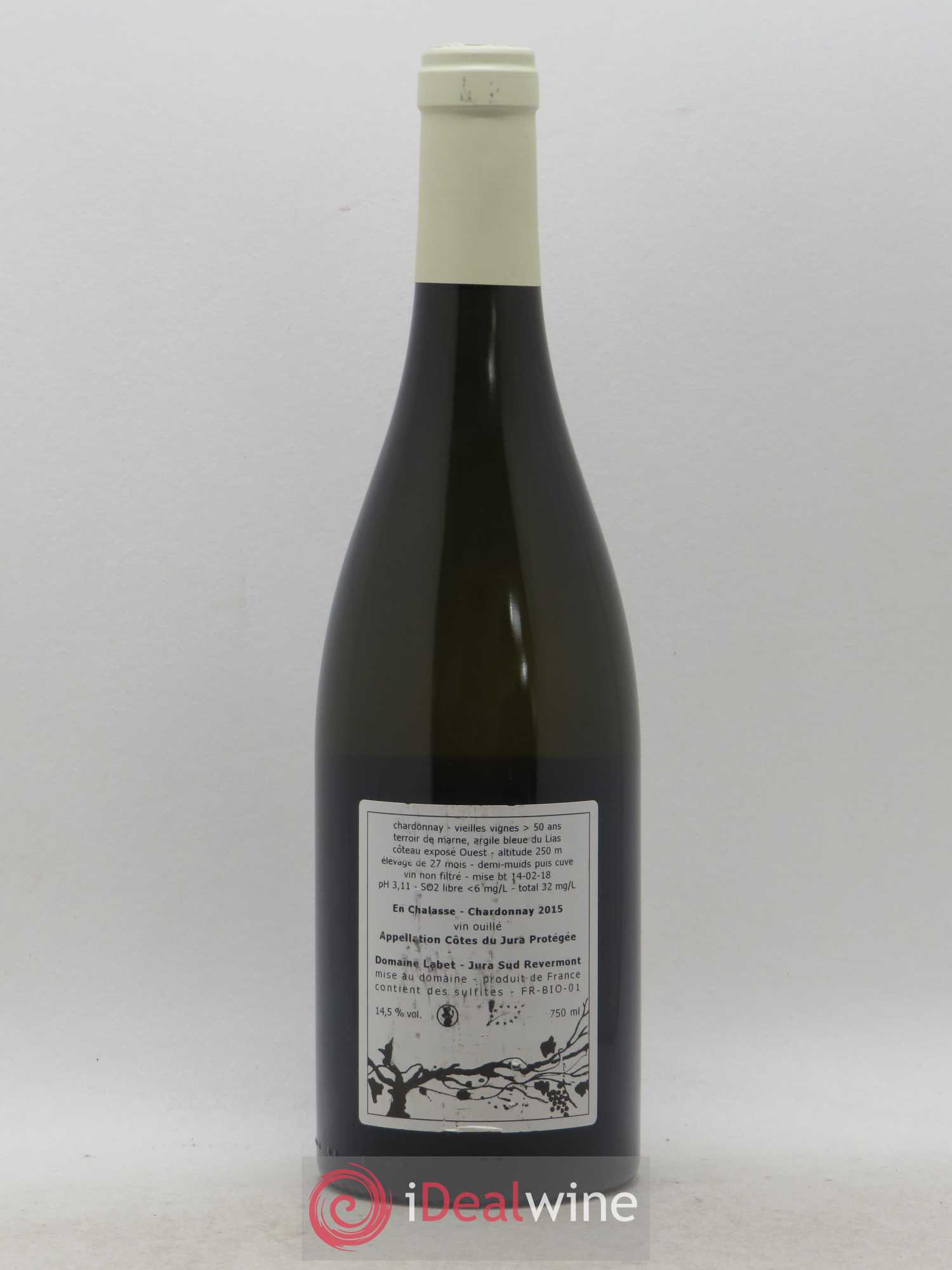 Côtes du Jura Chardonnay En Chalasse Romain - Julien - Charline Labet (sans prix de réserve) 2015 - Lot de 1 bouteille - 1