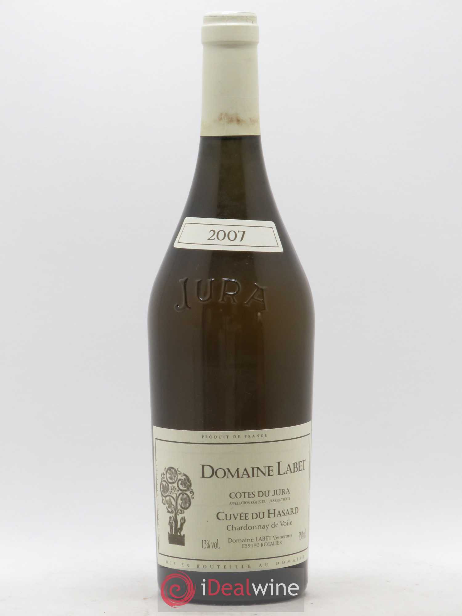 Côtes du Jura Vin de voile Chardonnay du Hasard Romain - Julien - Charline Labet (sans prix de réserve) 2007 - Lot de 1 bouteille - 0