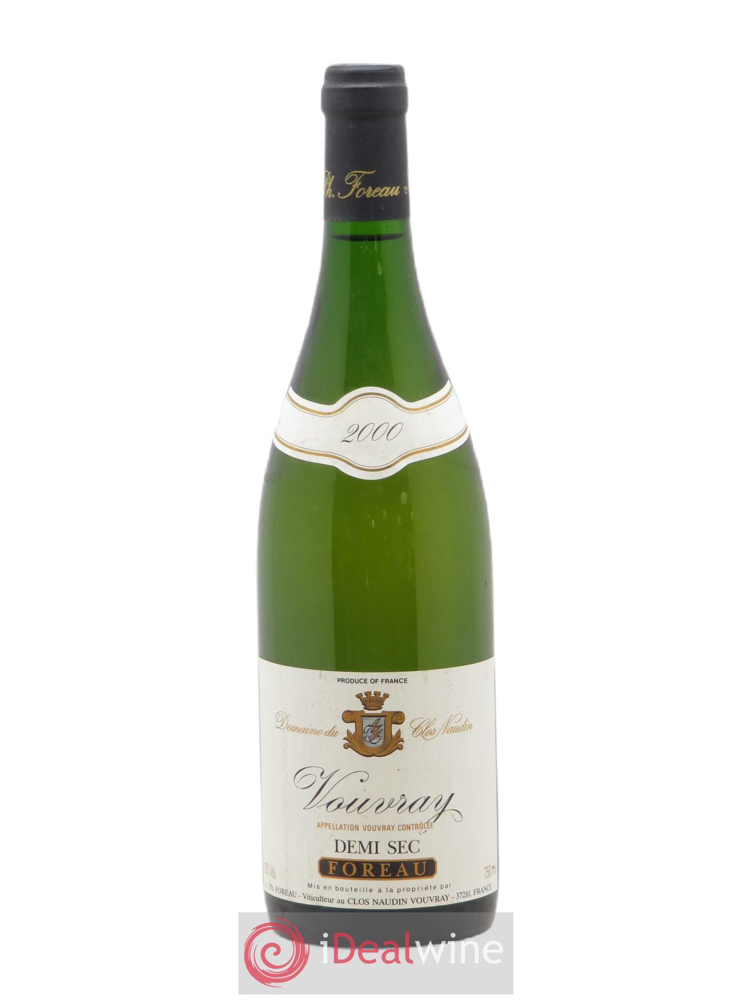 Vouvray Demi-Sec Clos Naudin - Philippe Foreau (sans prix de réserve) 2000 - Lot de 1 bouteille - 0