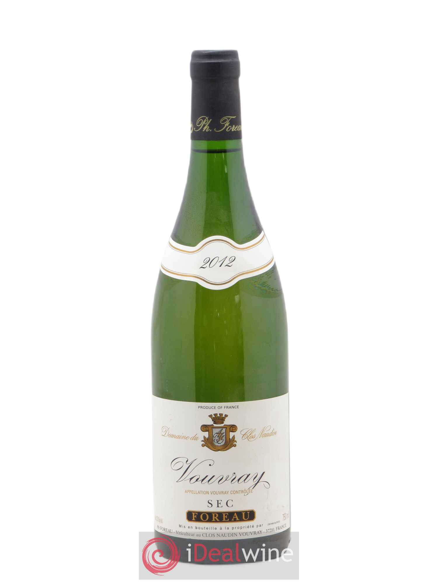 Vouvray Sec Clos Naudin - Philippe Foreau (sans prix de réserve) 2012 - Lot de 1 bouteille - 0