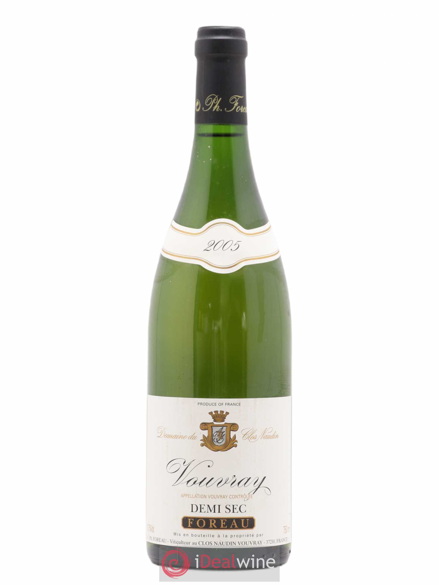 Vouvray Demi-Sec Clos Naudin - Philippe Foreau (sans prix de réserve) 2005 - Lot de 1 bouteille - 0