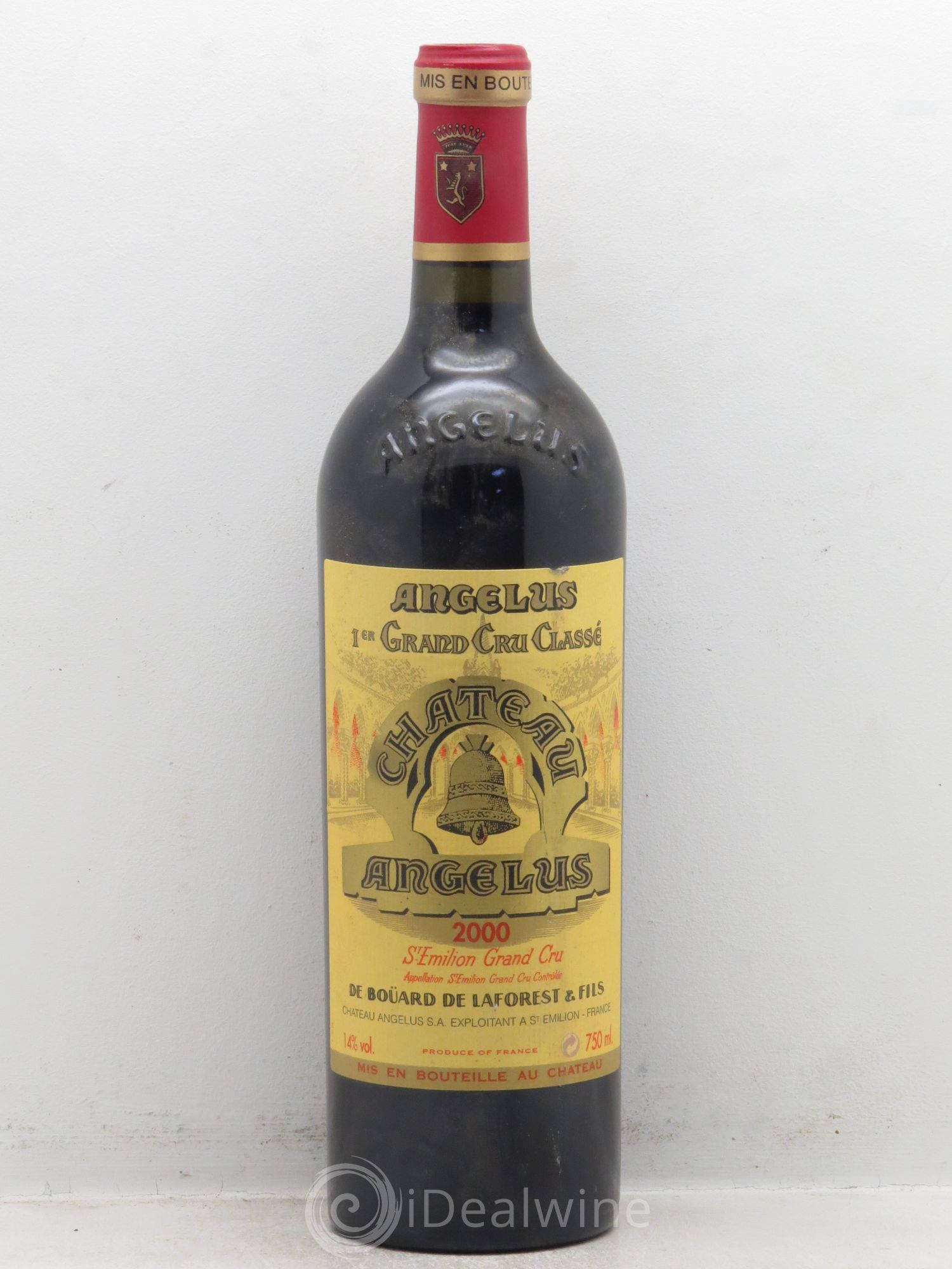 Château Angélus 1er Grand Cru Classé A 2000 - Lot de 1 bouteille - 0