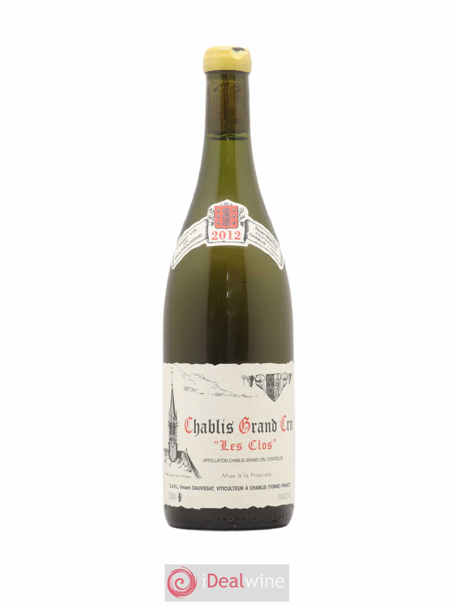 Chablis Grand Cru Les Clos Vincent Dauvissat (Domaine) (sans prix de réserve) 2012 - Lot de 1 bouteille - 0