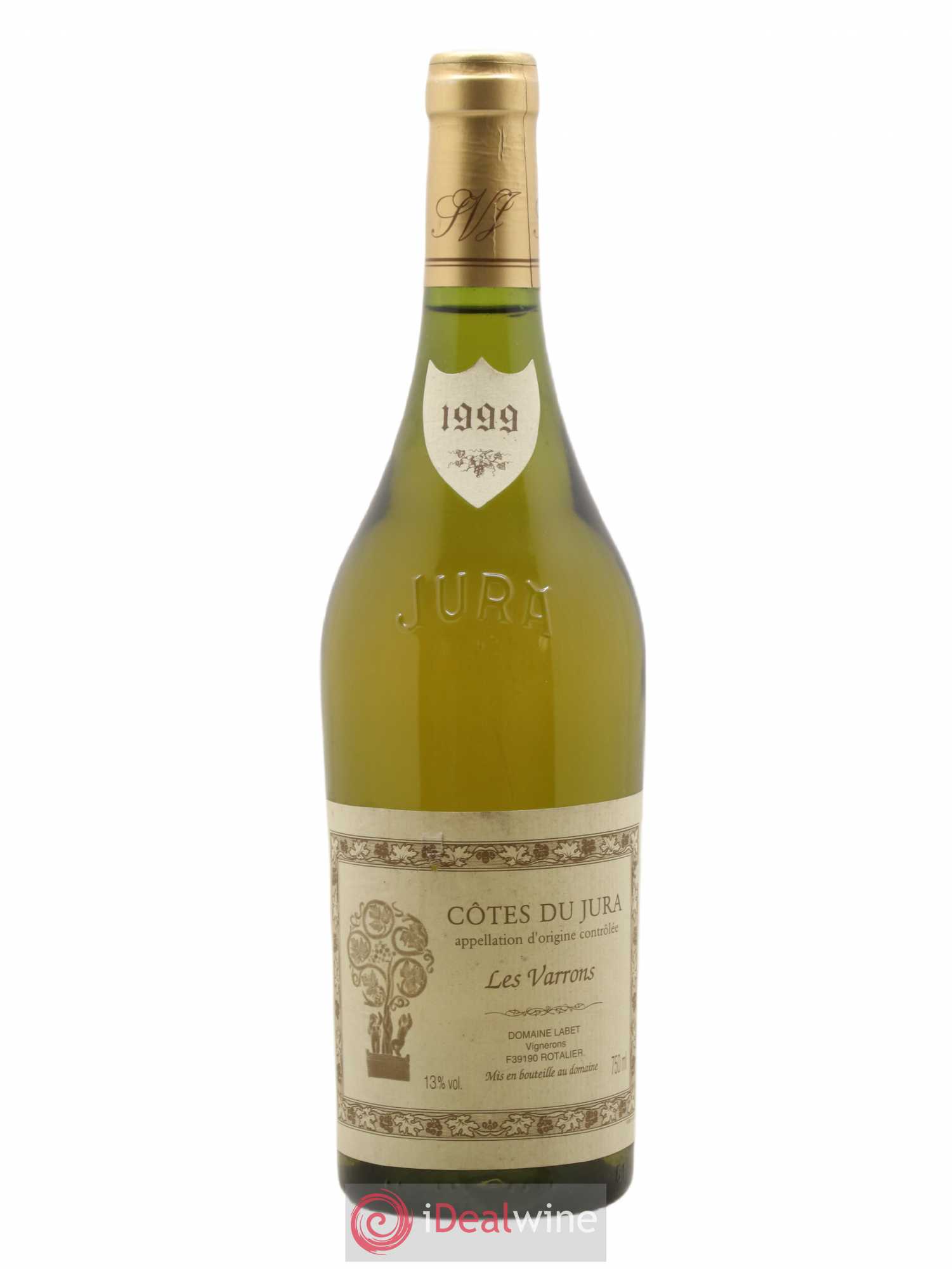 Côtes du Jura Chardonnay Les Varrons Romain - Julien - Charline Labet (senza prezzo di riserva) 1999 - Lotto di 1 bottiglia - 0