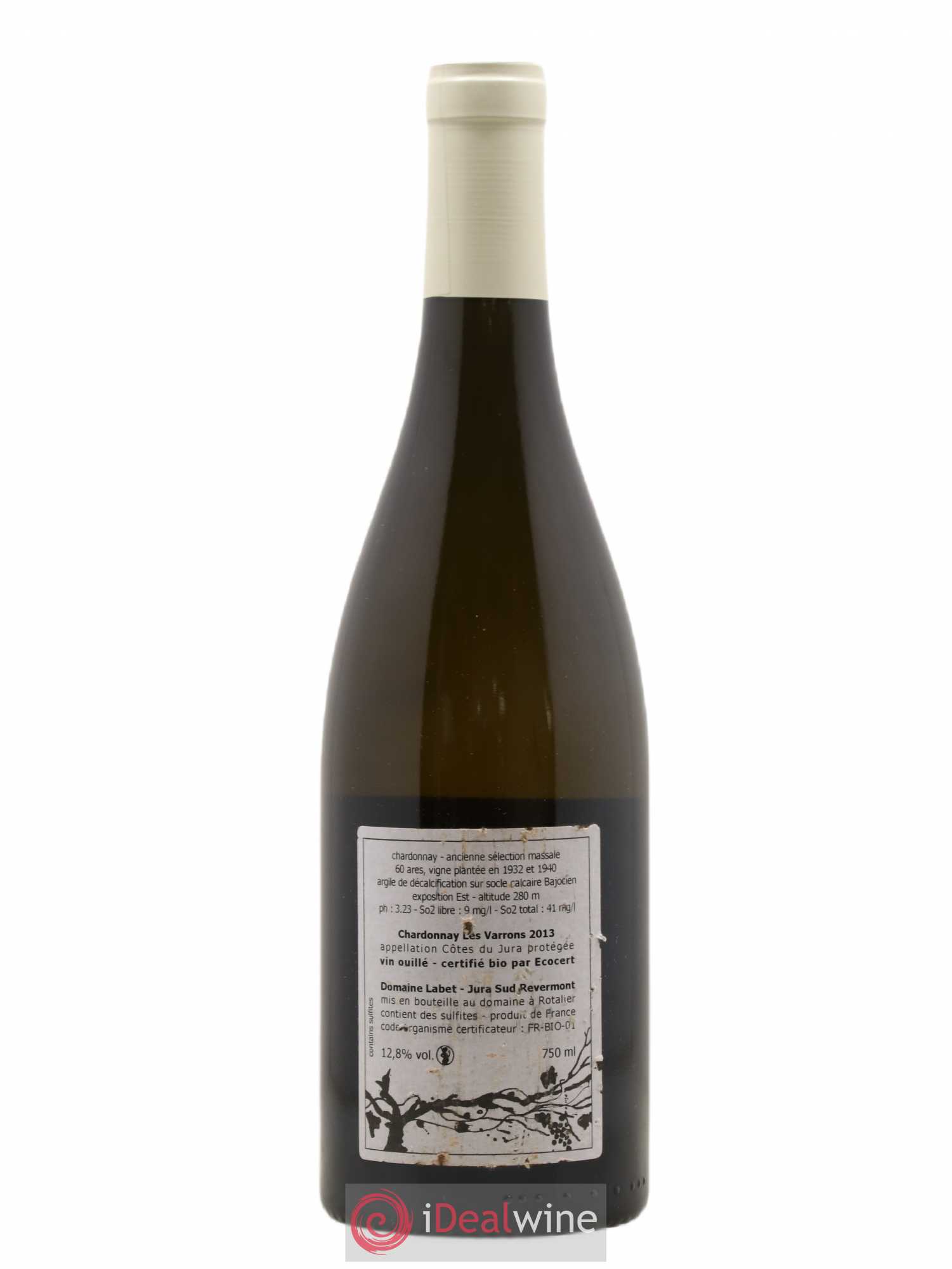 Côtes du Jura Chardonnay Les Varrons Romain - Julien  - Charline Labet  (sans prix de réserve) 2013 - Lot de 1 bouteille - 1