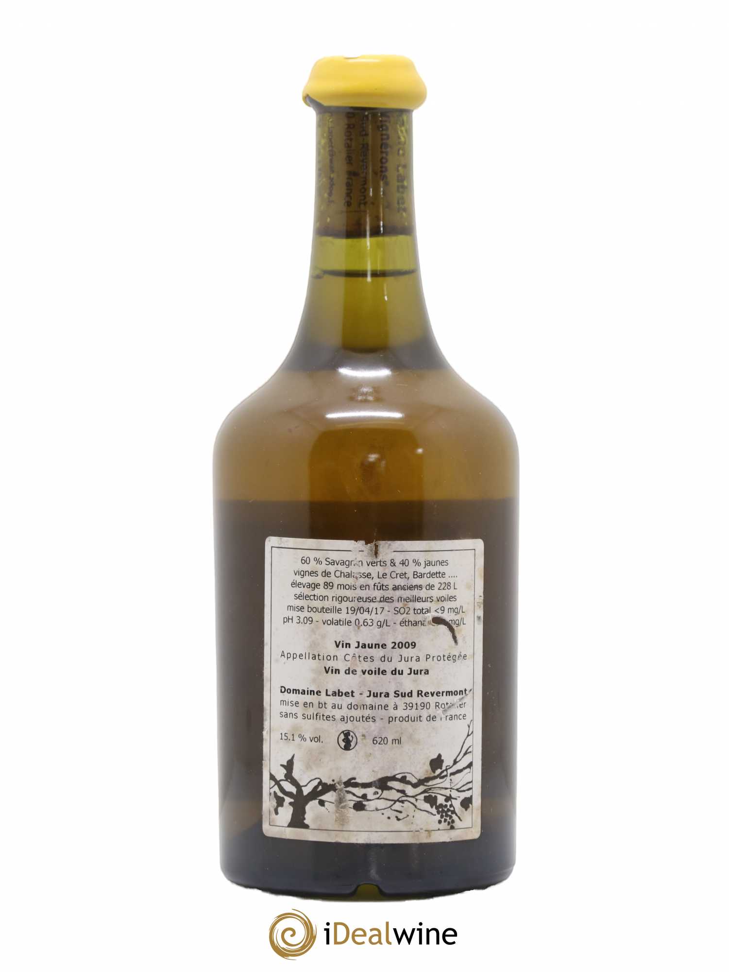 Côtes du Jura Vin Jaune Romain - Julien - Charline Labet 2009 - Lot de 1 bouteille - 1