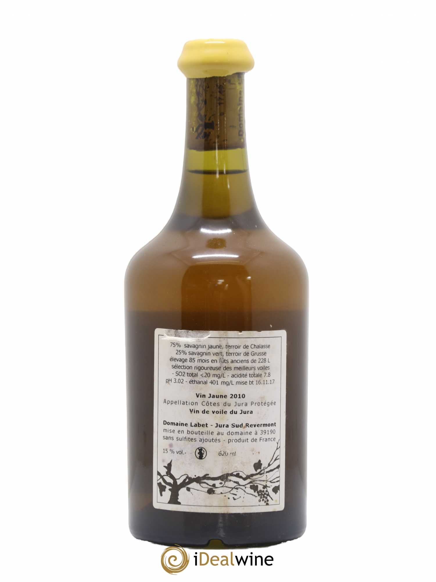 Côtes du Jura Vin Jaune Romain - Julien - Charline Labet 2010 - Lot de 1 bouteille - 1