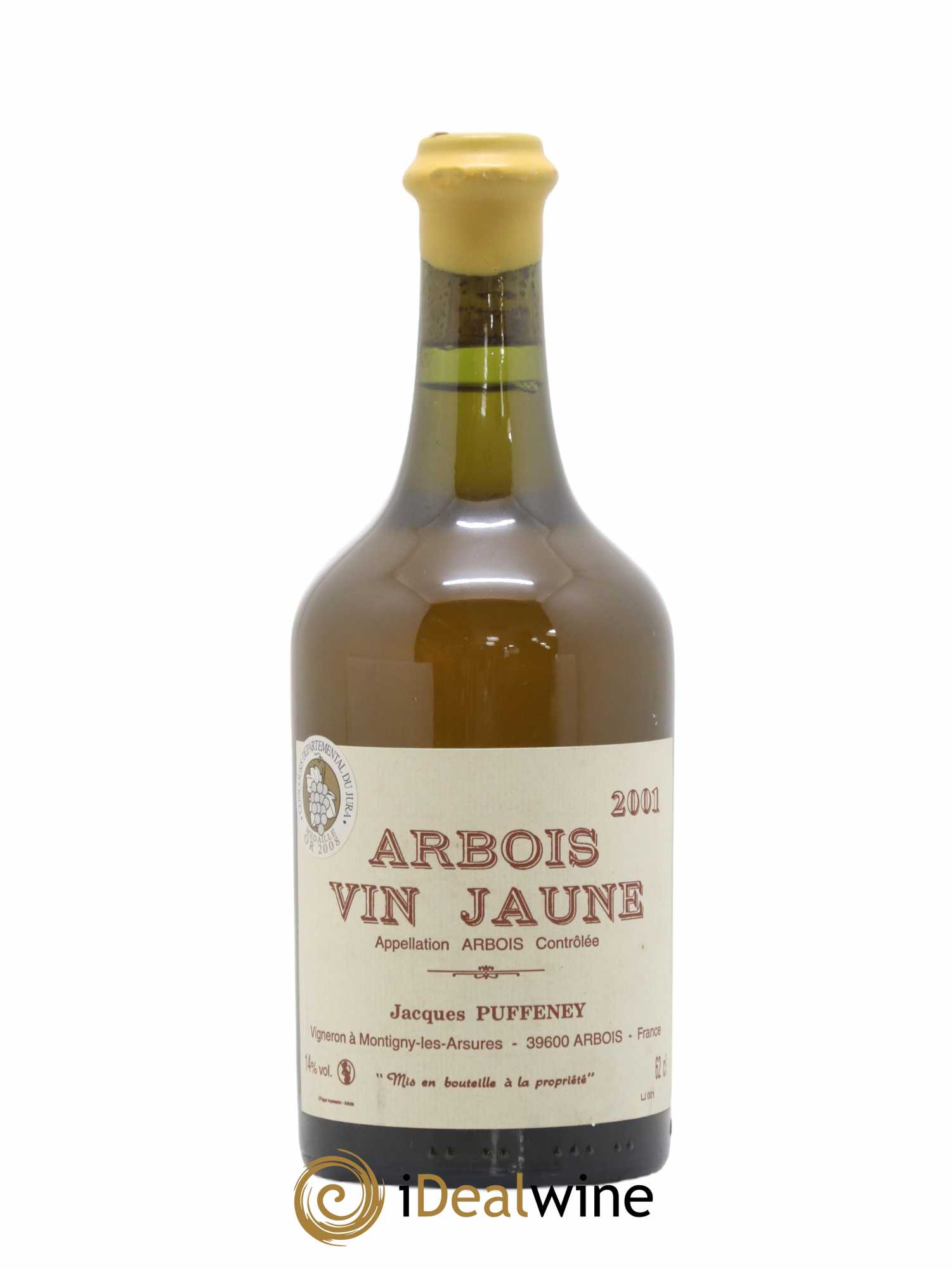 Arbois Vin Jaune Jacques Puffeney 2001 - Lot de 1 bouteille - 0