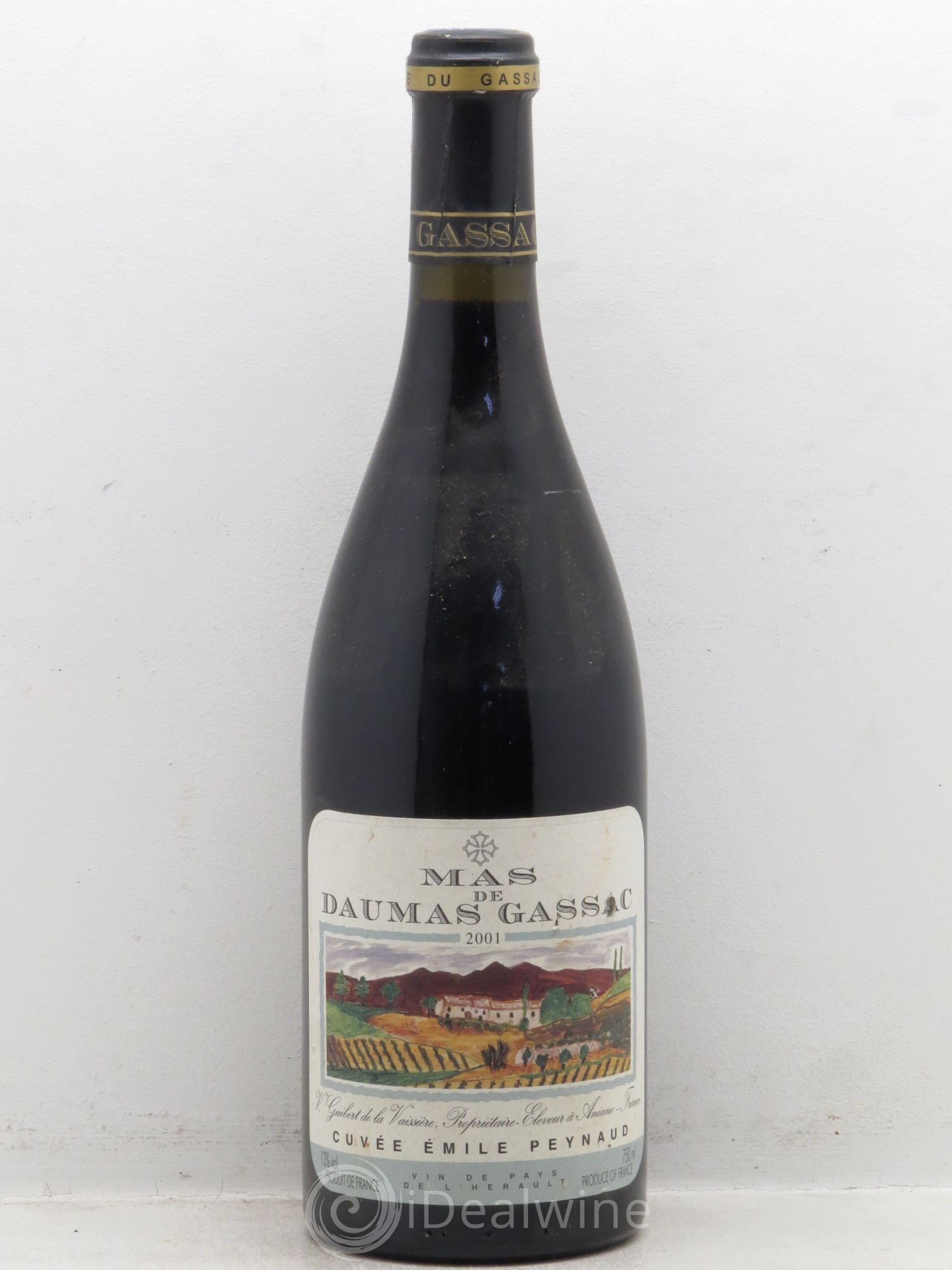 Pays d'Hérault Mas de Daumas Gassac Cuvée Emile Peynaud Famille Guibert de La Vaissière 2001 - Lot de 1 bouteille - 0