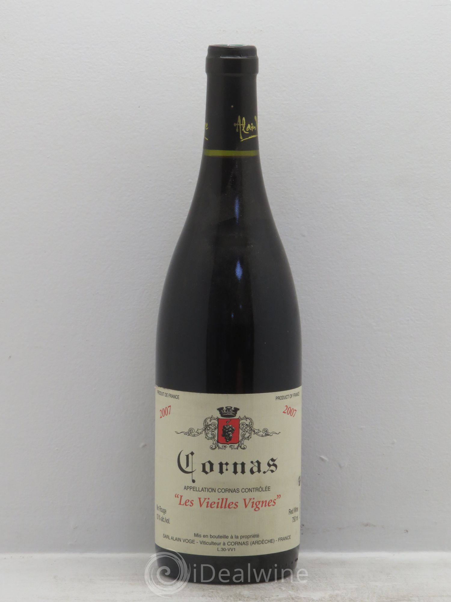 Cornas Les Vieilles Vignes Alain Voge (Domaine) 2007 - Lotto di 1 bottiglia - 0