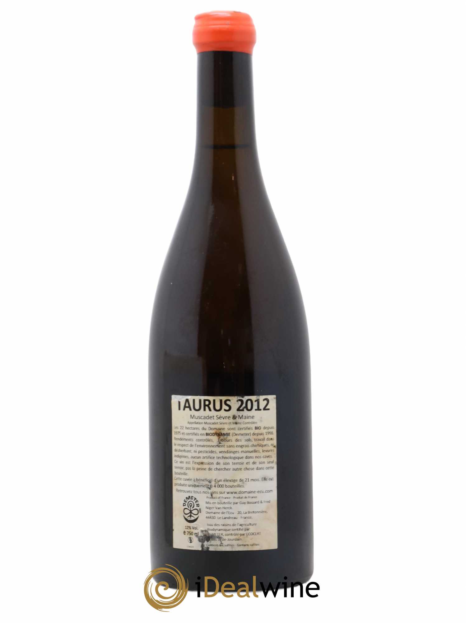 Vin de France (ex-Muscadet-Sèvre-et-Maine) Taurus Domaine de L'Ecu  (sans prix de réserve) 2012 - Lot de 1 bouteille - 1