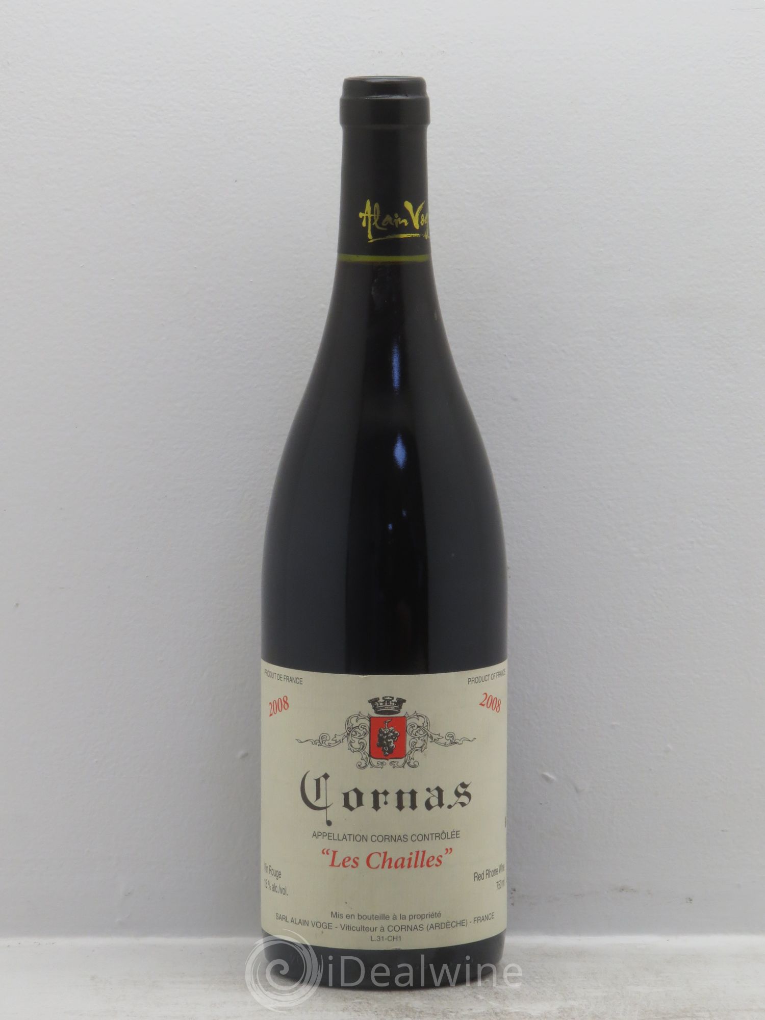 Cornas Les Chailles Alain Voge (Domaine) 2008 - Lot de 1 bouteille - 0
