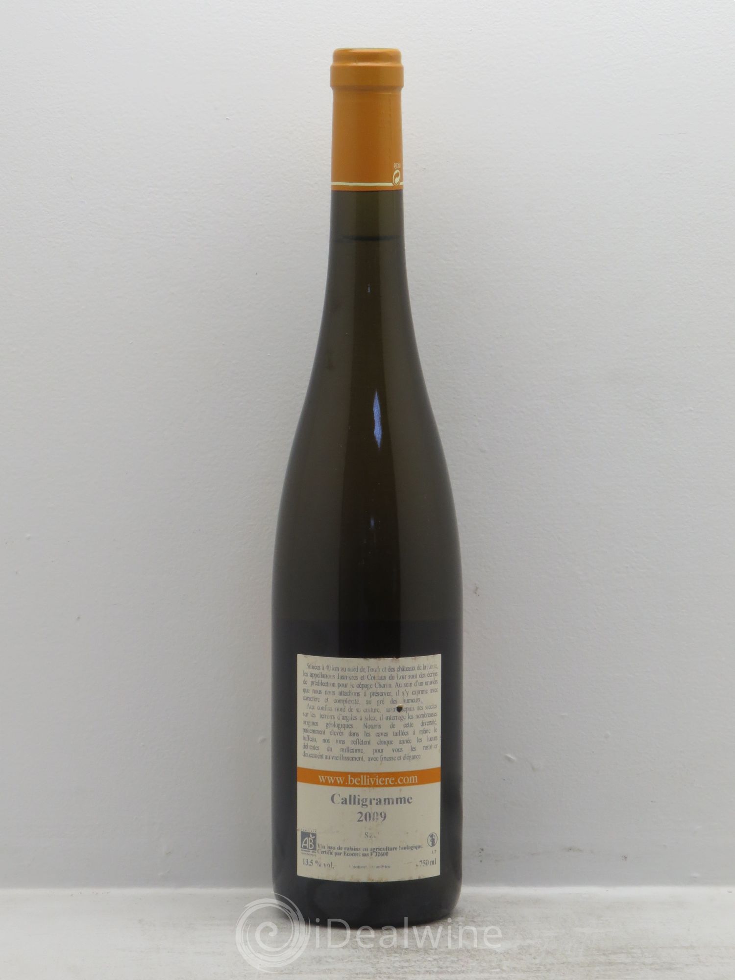 Jasnières Caligramme -Domaine de Bellivière 2009 - Posten von 1 Flasche - 1