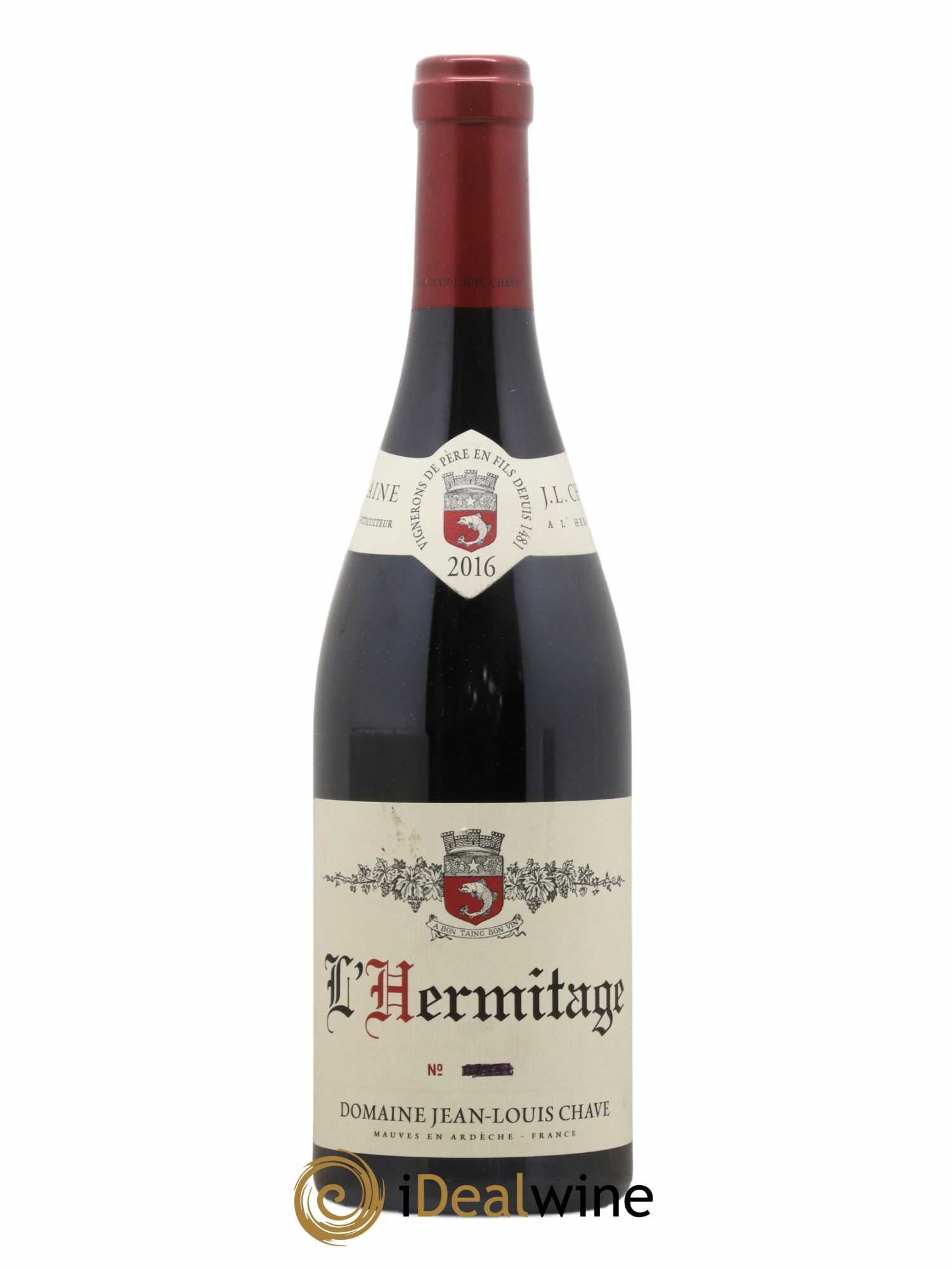 Hermitage Jean-Louis Chave (sans prix de réserve) 2016 - Lot de 1 bouteille - 0