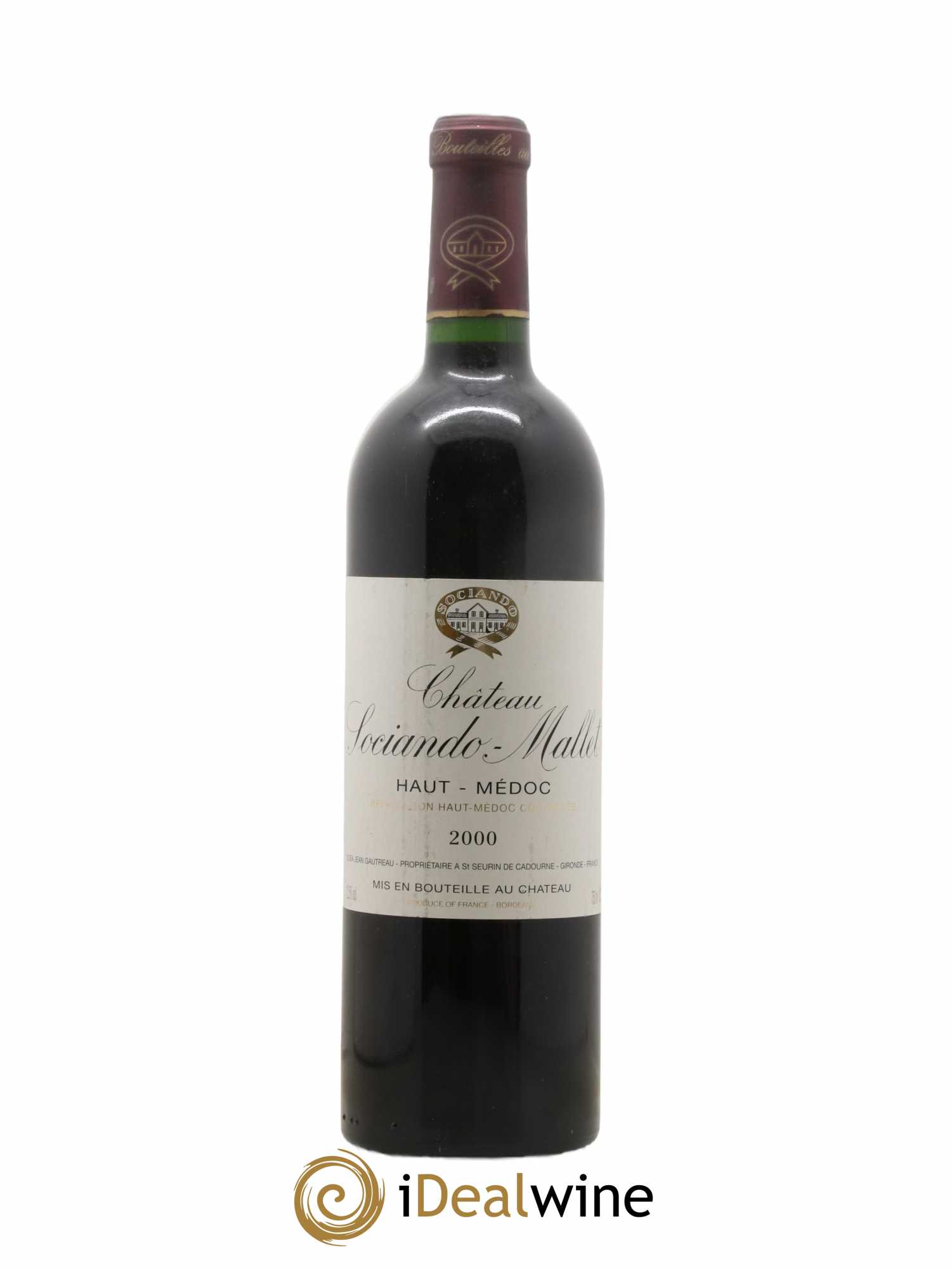 Château Sociando Mallet (sans prix de réserve) 2000 - Lot de 1 bouteille - 0
