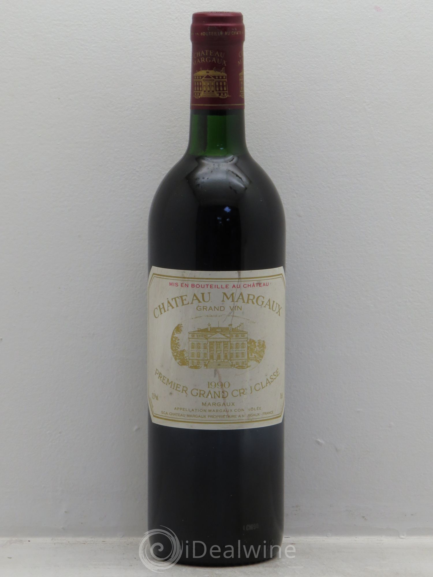 Château Margaux 1er Grand Cru Classé 1990 - Lot de 1 bouteille - 0