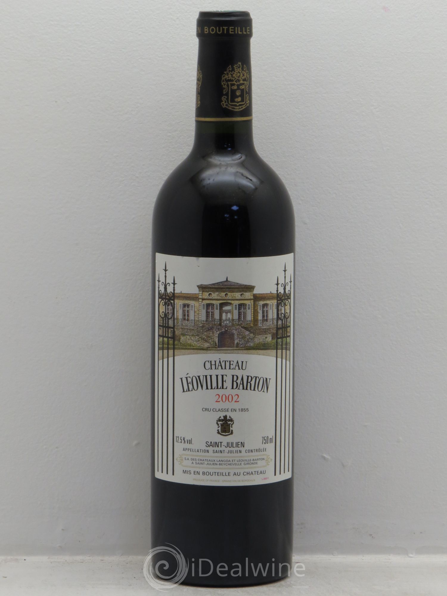 Château Léoville Barton 2ème Grand Cru Classé 2002 - Lot de 1 bouteille - 0