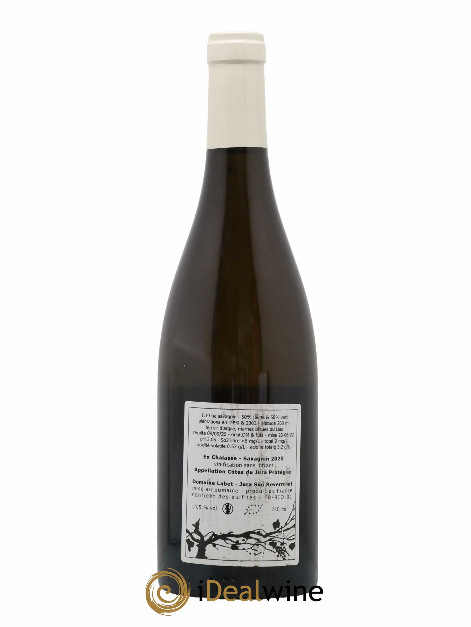 Côtes du Jura Fleur de Savagnin En Chalasse Romain - Julien  - Charline Labet 2020 - Lot of 1 bottle - 1