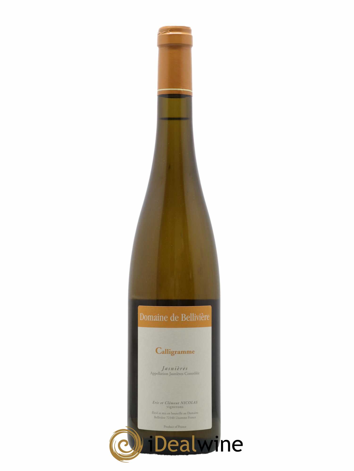 Jasnières Calligramme Domaine de Bellivière 2020 - Lot de 1 bouteille - 0