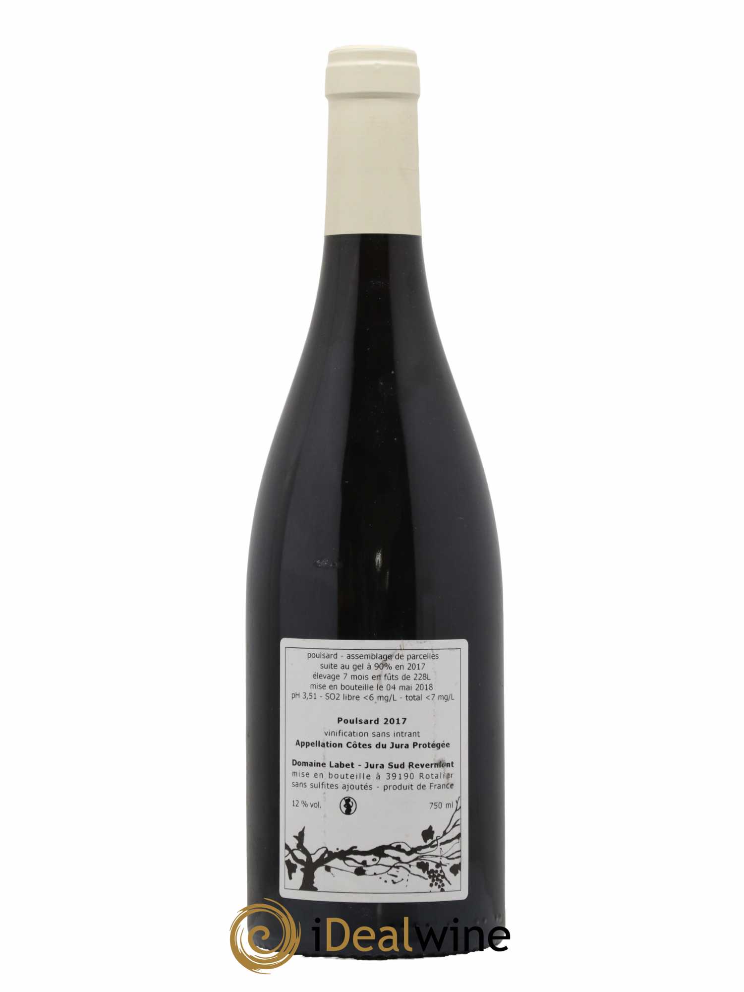 Côtes du Jura Poulsard Domaine Labet 2017 - Lot de 1 bouteille - 1