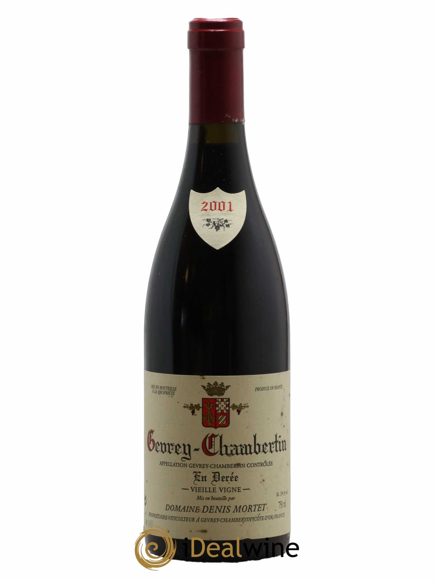 Gevrey-Chambertin En Derée Vieille Vigne Denis Mortet (Domaine) 2001 - Lot de 1 bouteille - 0