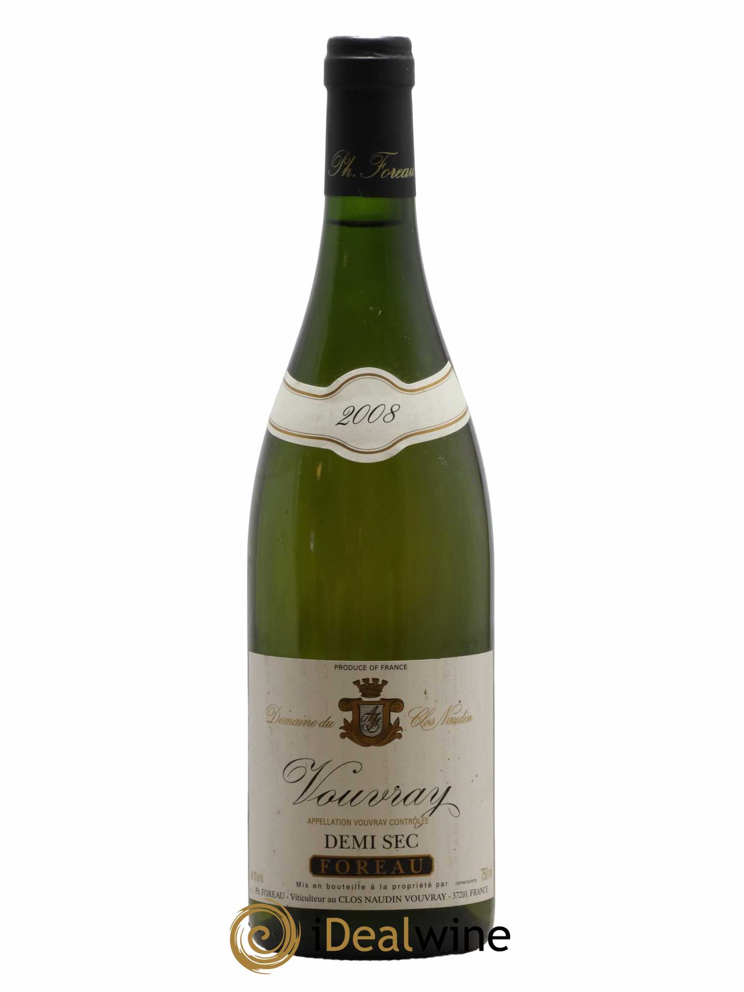 Vouvray Demi-Sec Clos Naudin - Philippe Foreau 2008 - Lot de 1 bouteille - 0