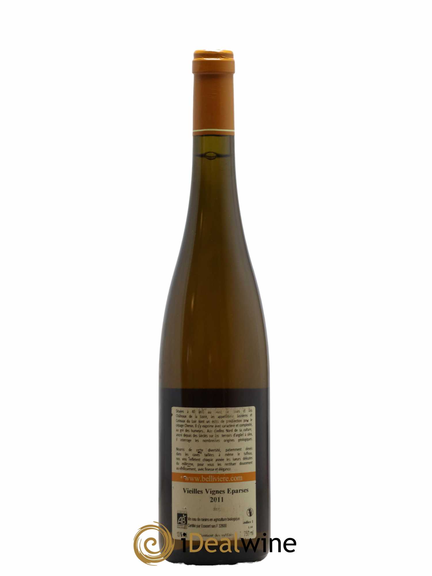 Coteaux du Loir Vieilles Vignes Eparses Domaine de Bellivière 2011 - Lot de 1 bouteille - 1