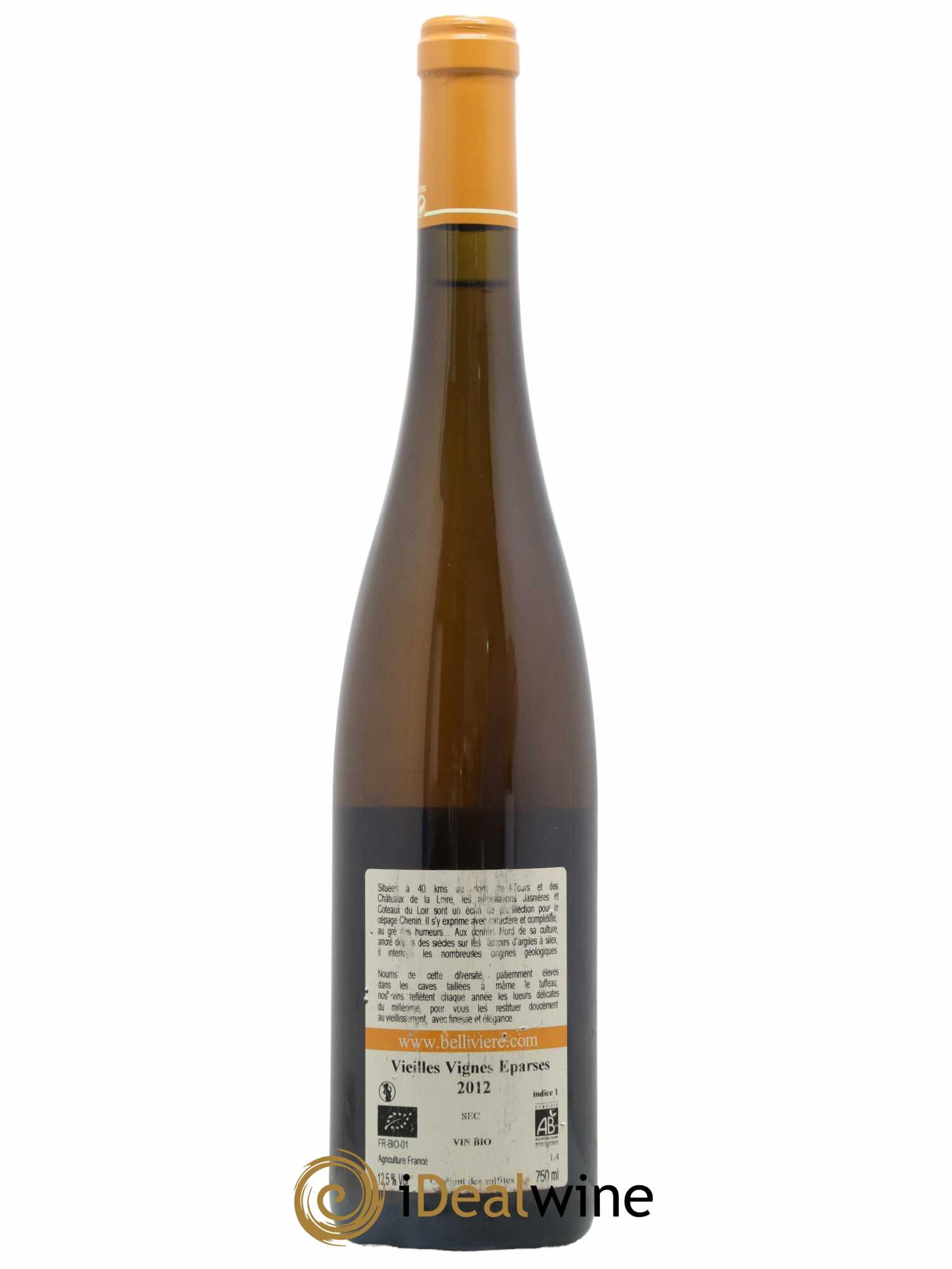Coteaux du Loir Vieilles Vignes Eparses Domaine de Bellivière 2012 - Lot de 1 bouteille - 1