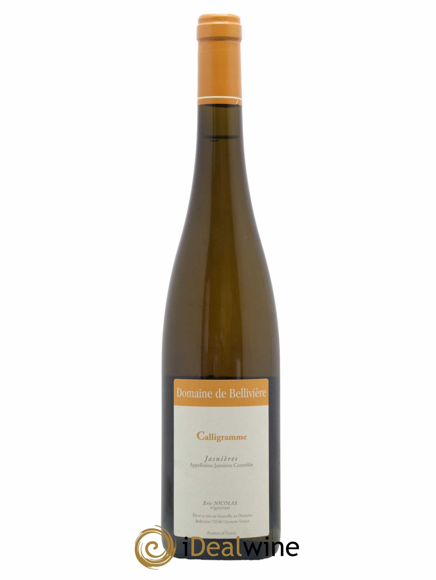 Jasnières Calligramme Domaine de Bellivière 2015 - Lot de 1 bouteille - 0