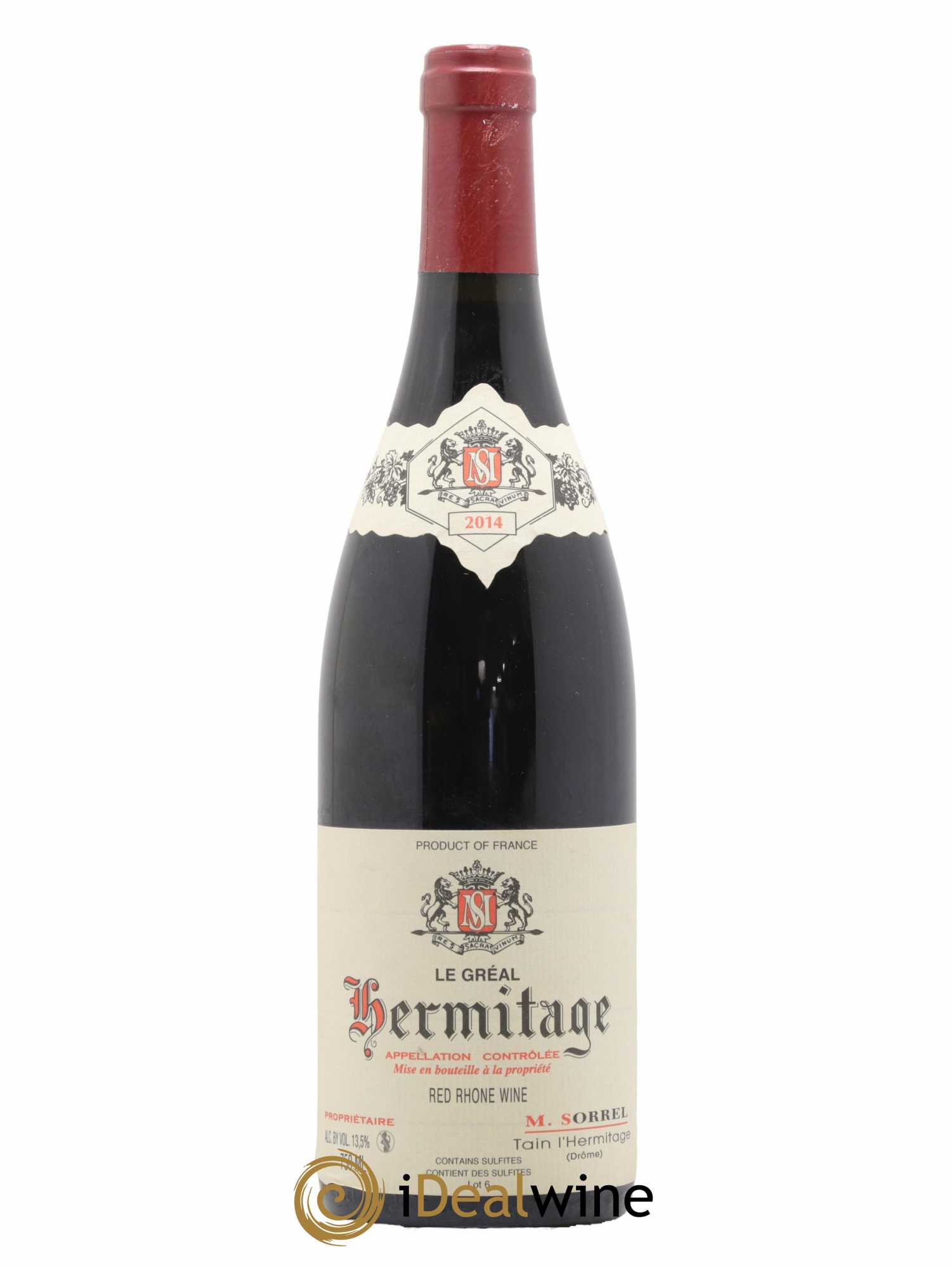 Hermitage Le Gréal Marc Sorrel 2014 - Lot de 1 bouteille - 0