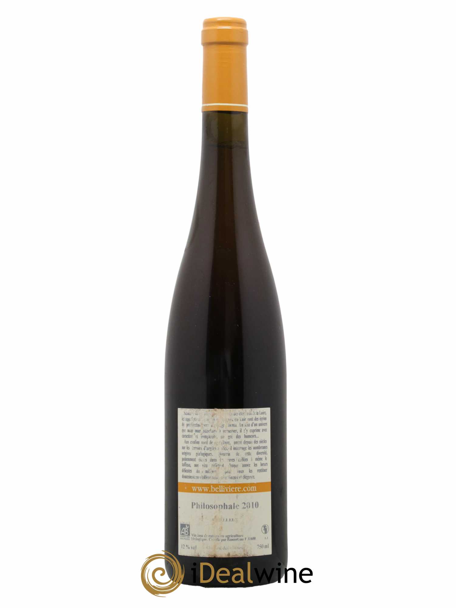 Coteaux du Loir Philosophale Domaine de Bellivière 2010 - Lotto di 1 bottiglia - 1