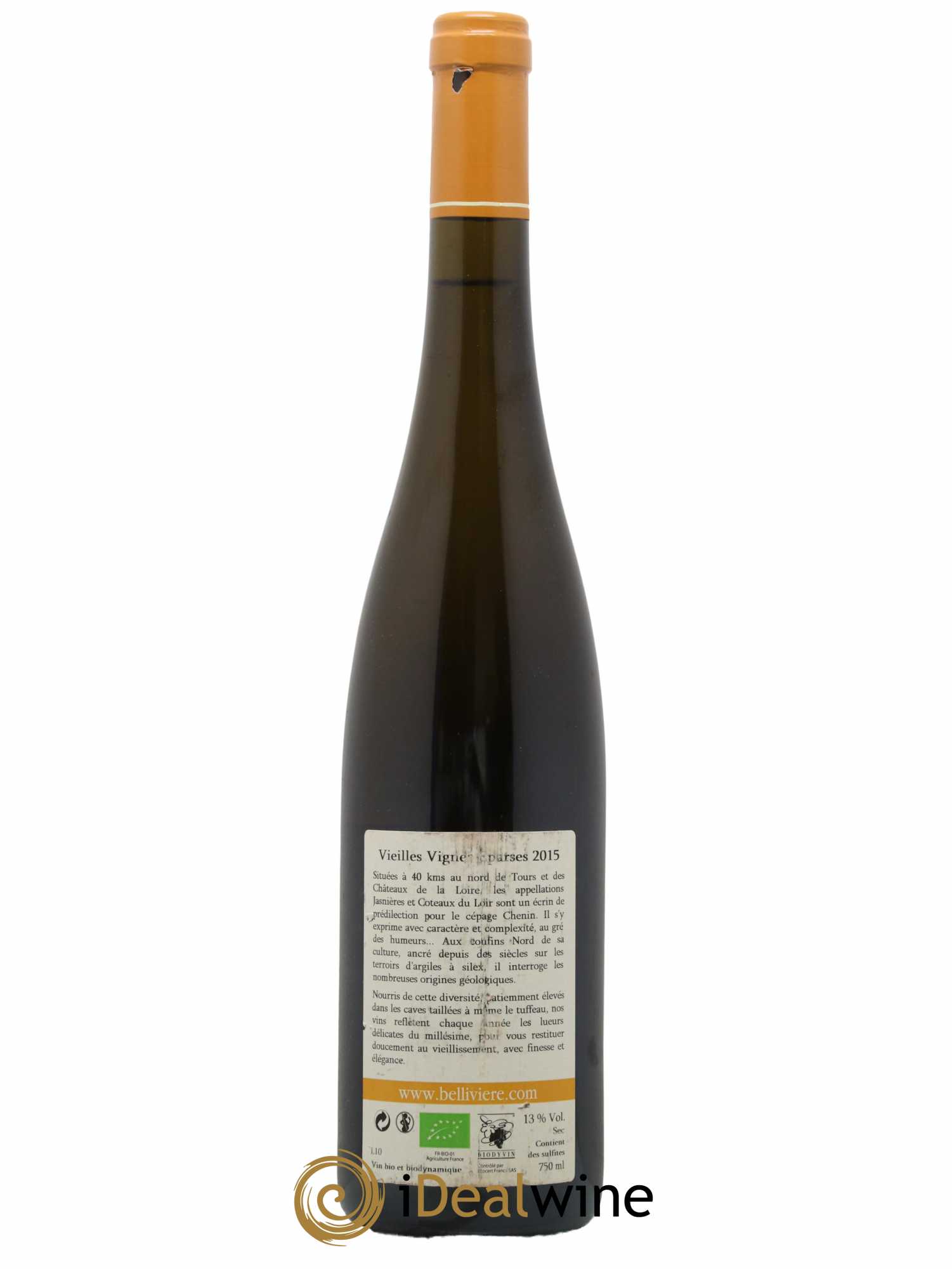 Coteaux du Loir Vieilles Vignes Eparses Domaine de Bellivière 2015 - Lot de 1 bouteille - 1