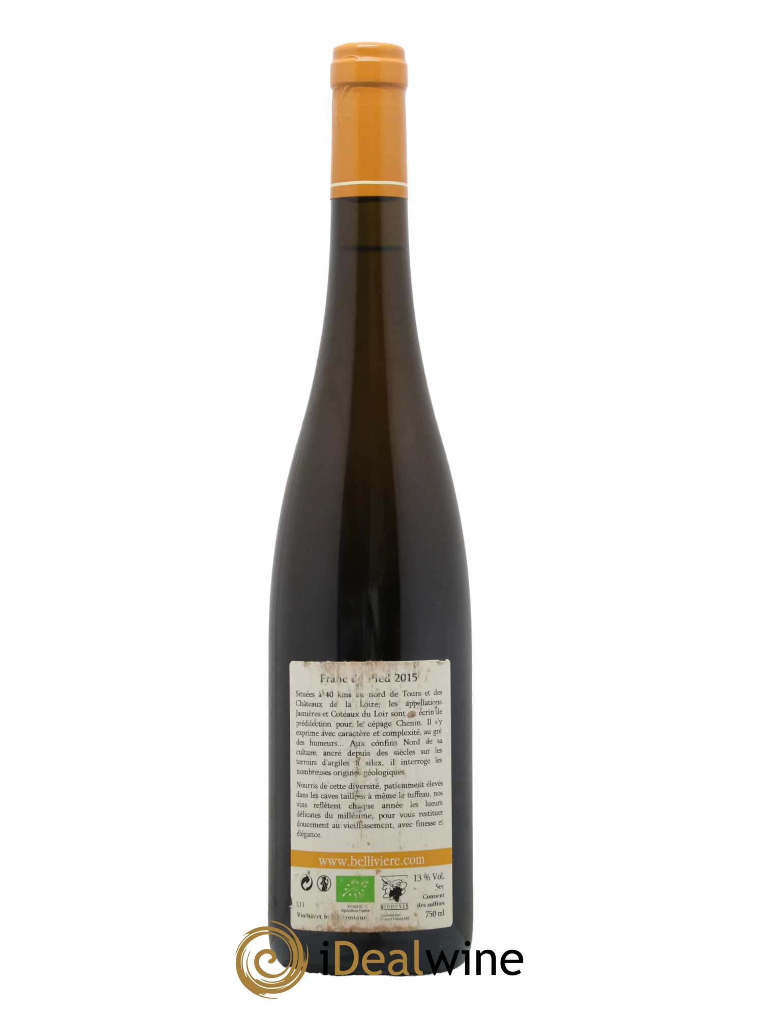 Jasnières Franc de Pied Domaine de Bellivière 2015 - Lot de 1 bouteille - 1