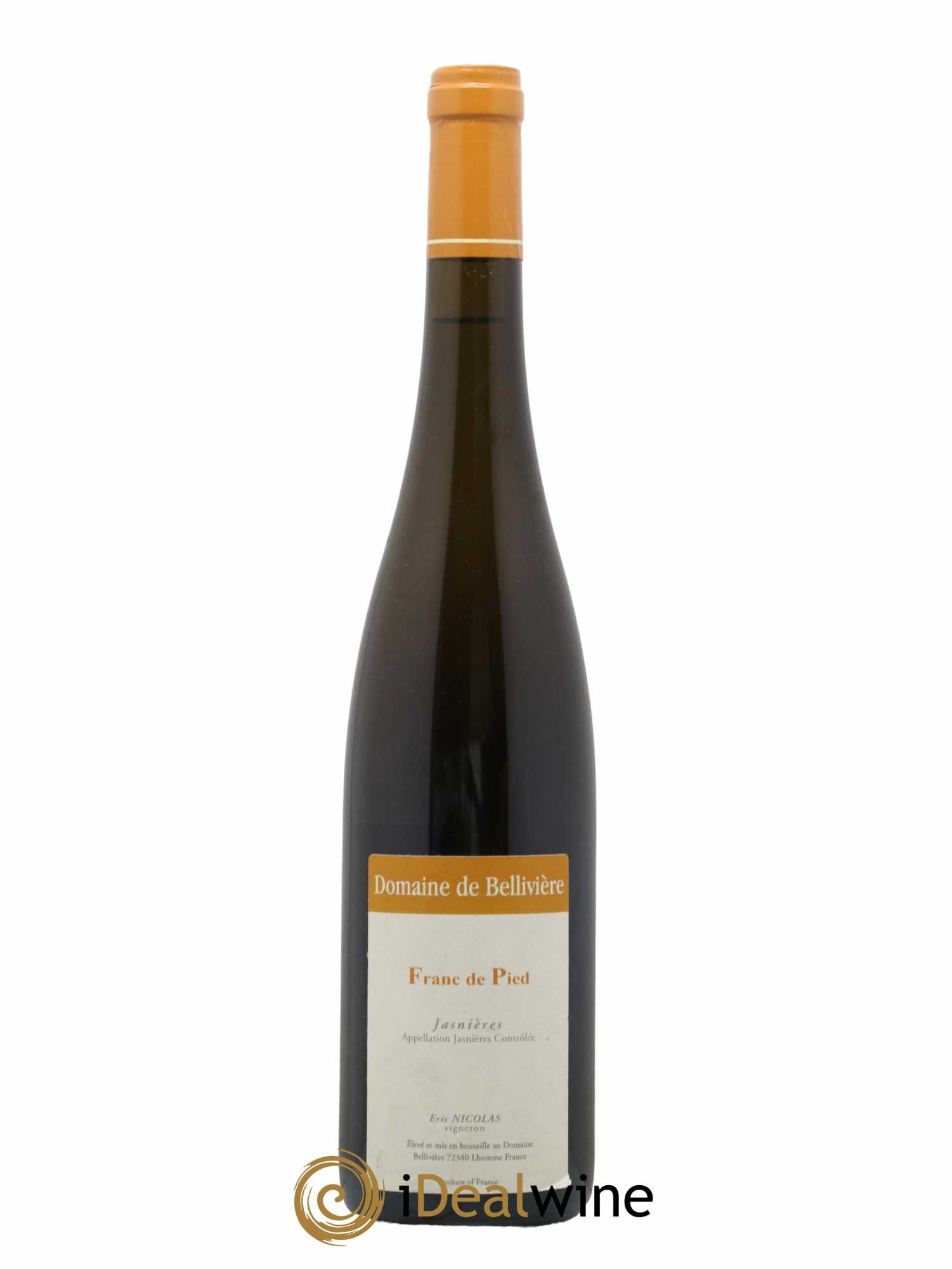 Jasnières Franc de Pied Domaine de Bellivière 2015 - Lot de 1 bouteille - 0