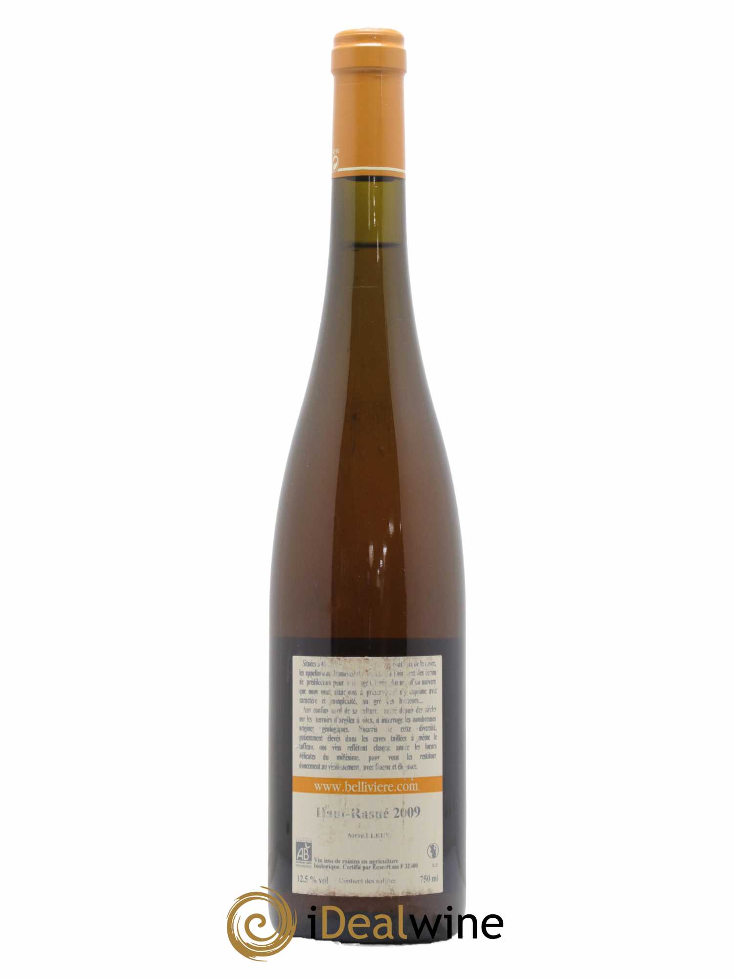 Coteaux du Loir Haut Rasné Domaine de Bellivière Moelleux 2009 - Lot de 1 bouteille - 1