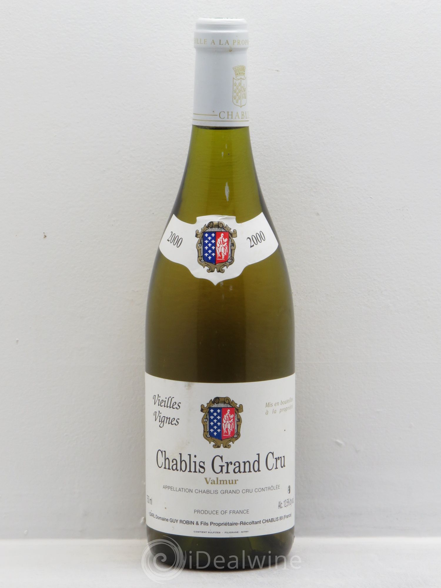 Chablis Grand Cru Vieilles vignes Guy Robin (sans prix de réserve) 2000 - Posten von 1 Flasche - 0